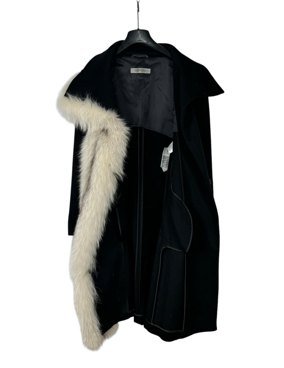 Sportmax Sportmax Defile Wool Coat Finland Fox Fur Trim size US2 IT36 Size XS / US 0-2 / IT 36-38 - 10 Thumbnail