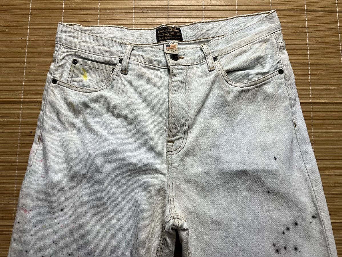 Filson Filson Garment indigo dyed denim paint spater Size US 33 - 5 Thumbnail
