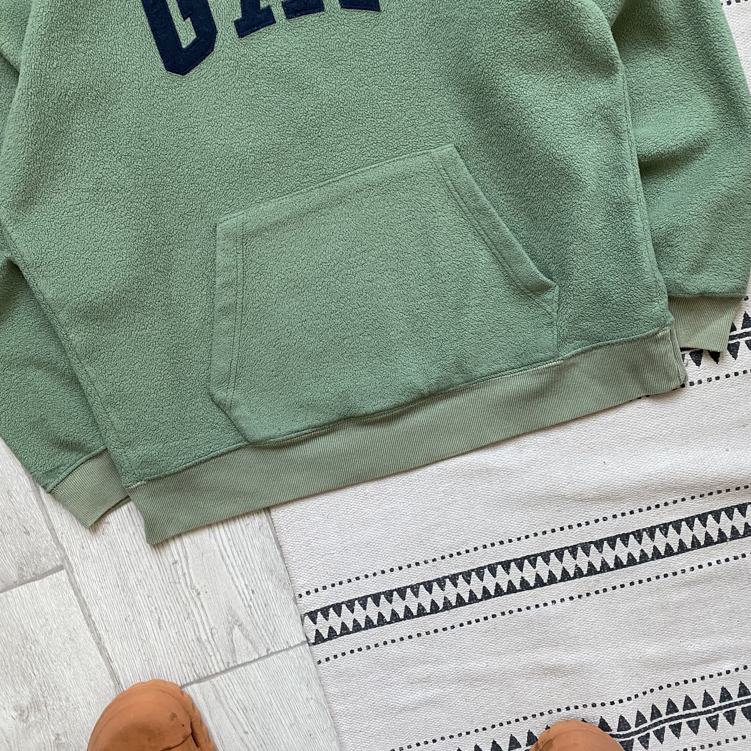 Gap Vintage 90s Gap fleece hoodie Y2K Center logo KOREA Size US M / EU 48-50 / 2 - 3 Thumbnail