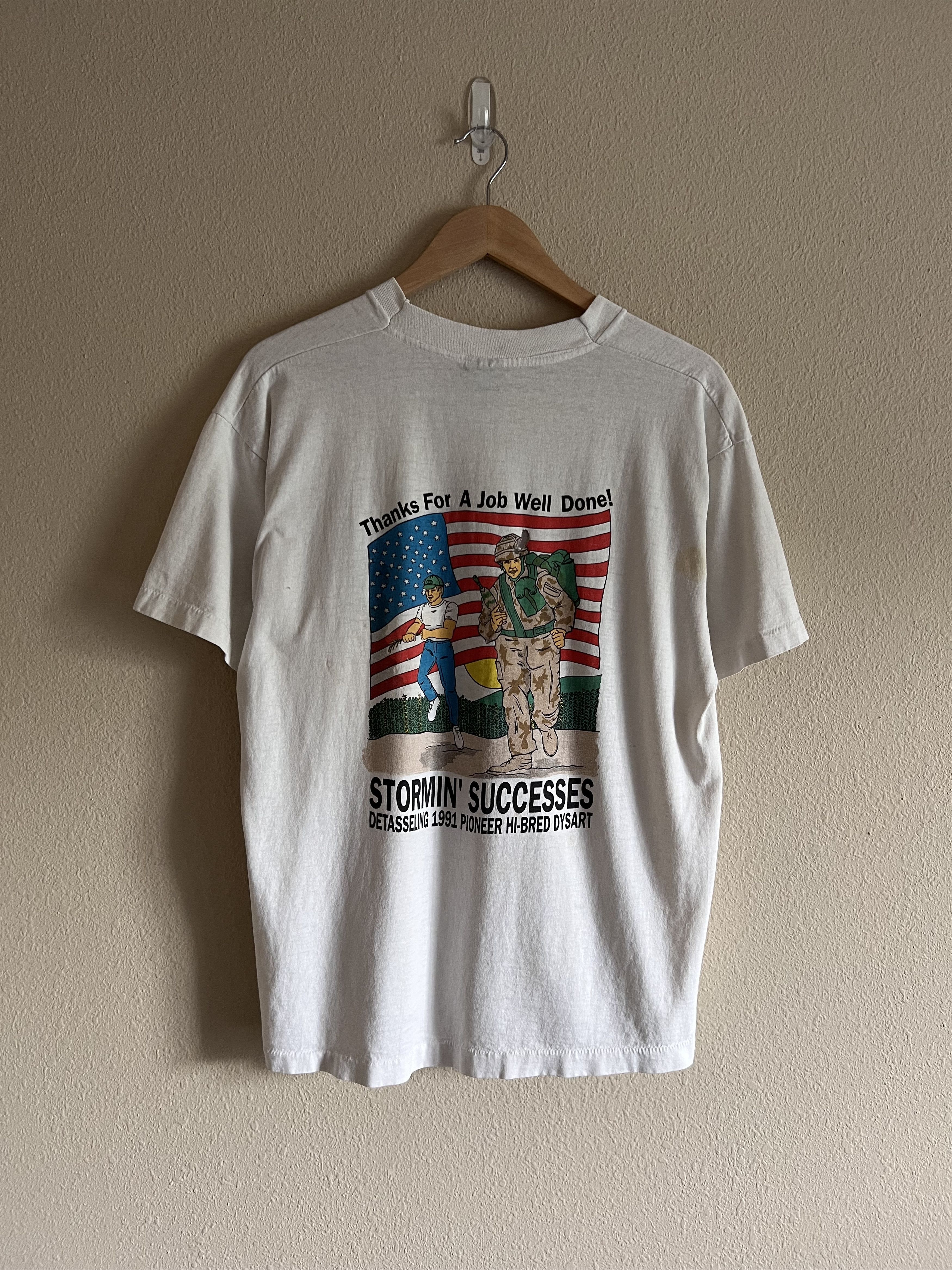 Vintage Vintage 90s Operation Dysart Storm Farming Tee Size US XL / EU 56 / 4 - 5 Thumbnail