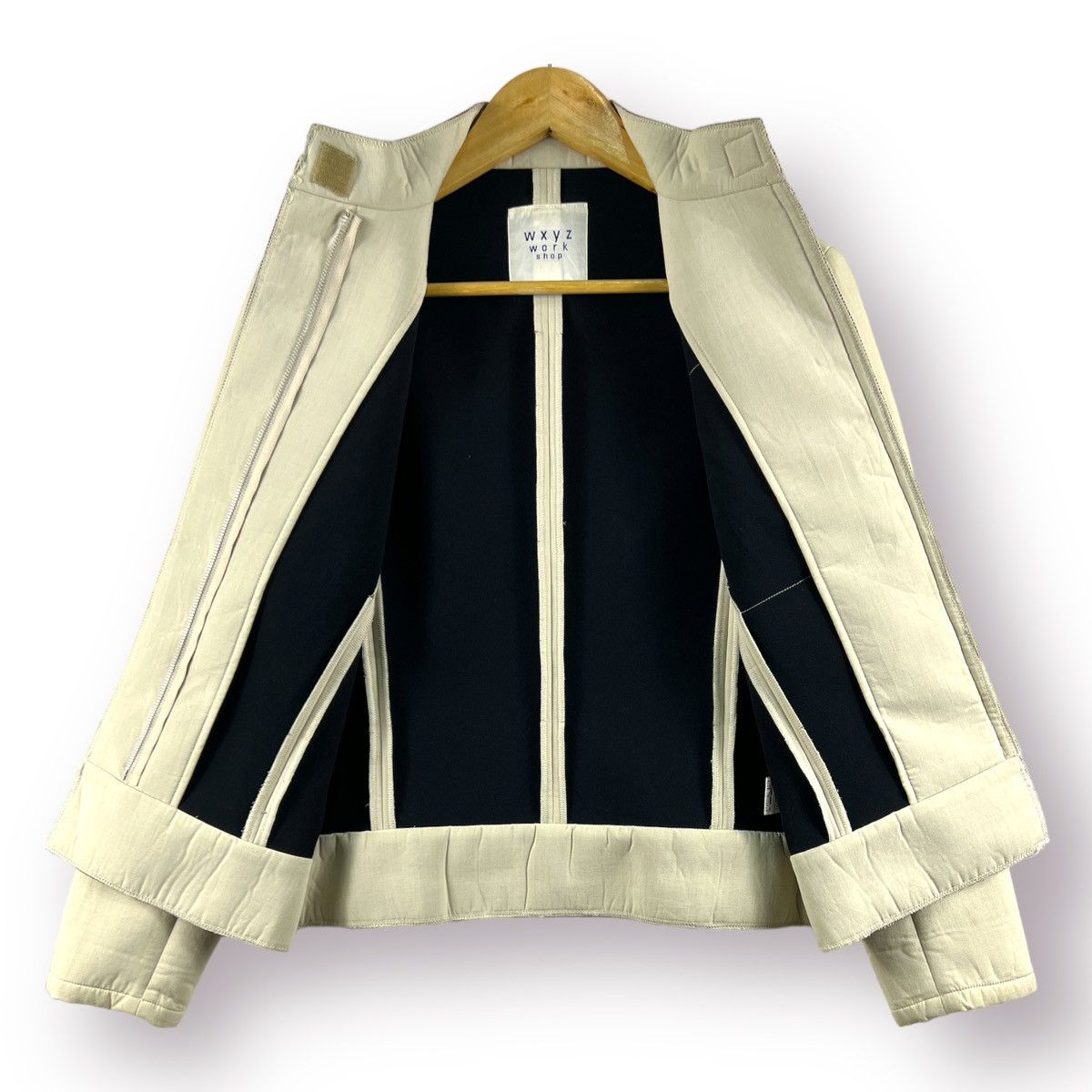Yohji Yamamoto 🔥 YOHJI YAMAMOTO WXYZ WORK SHOP VISCOSE CROPED JACKET Size XS / US 0-2 / IT 36-38 - 9 Thumbnail