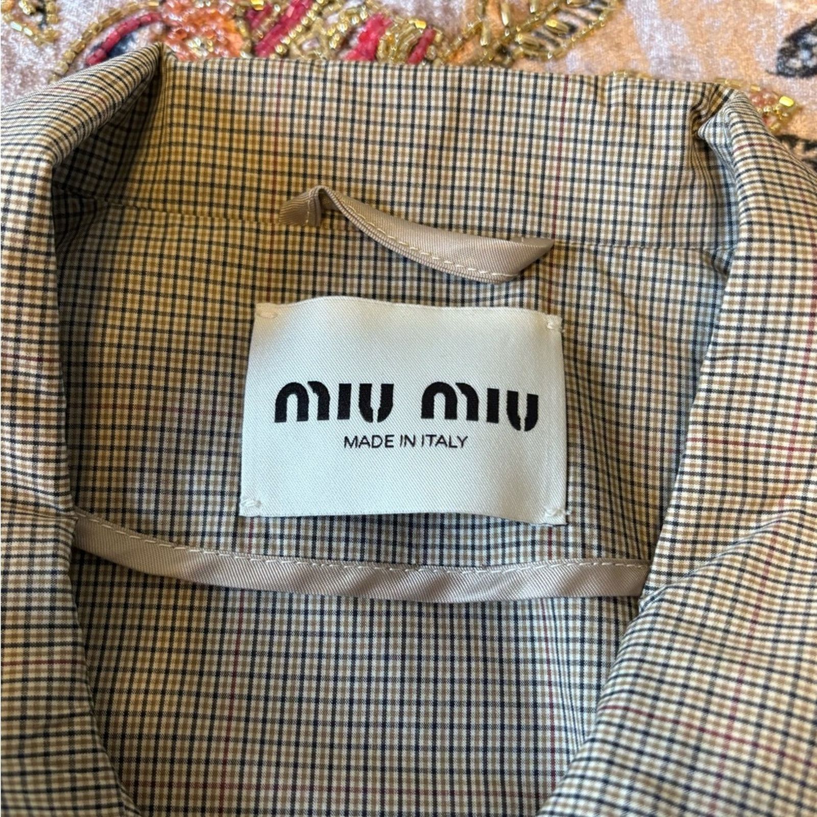 Miu Miu Miu Miu Tan Camel Bomber Jacket Size XS / US 0-2 / IT 36-38 - 6 Thumbnail