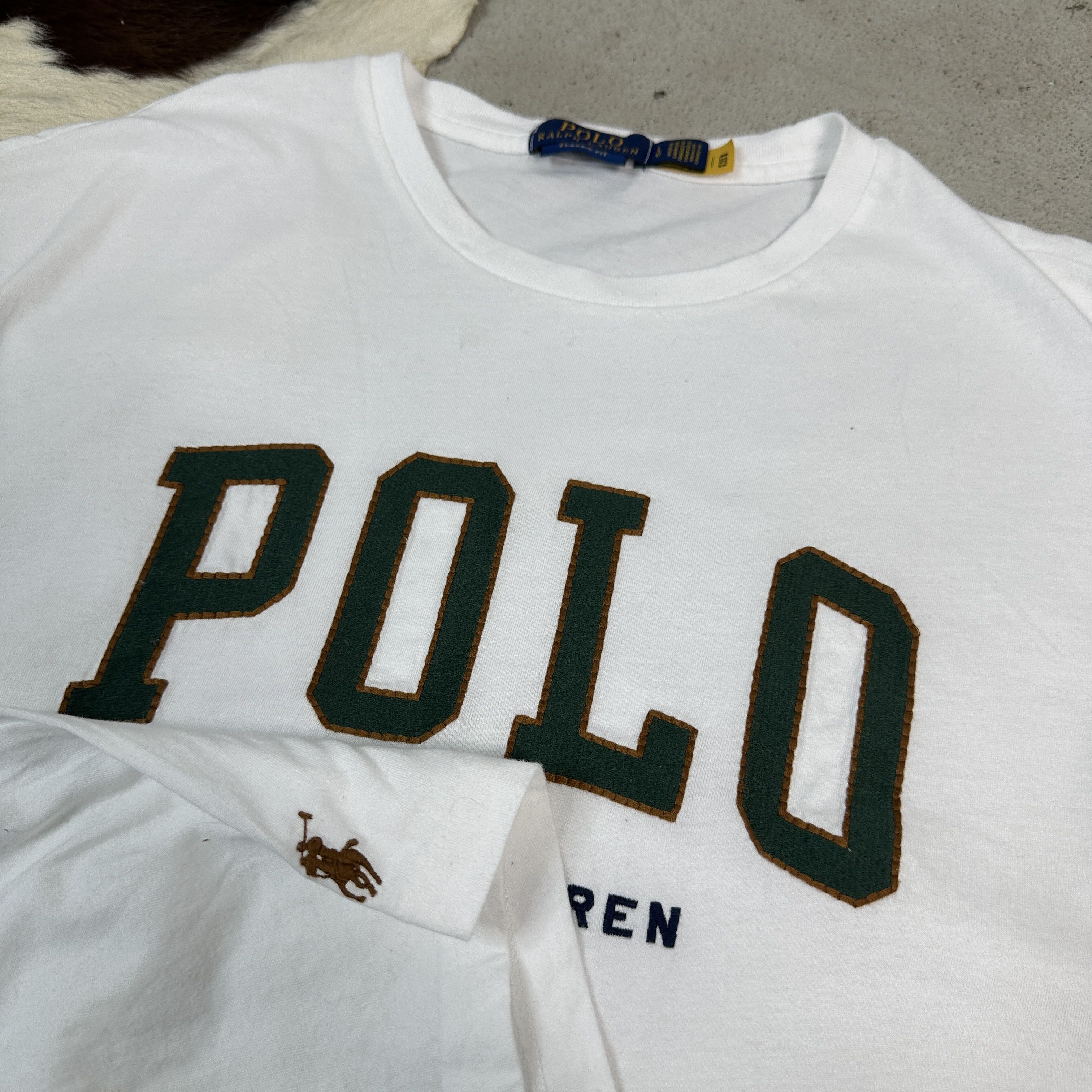 Polo Ralph Lauren × Vintage Vintage Y2K Oversize Printed Polo Ralph Lauren T-shirt Size US L / EU 52-54 / 3 - 4 Thumbnail
