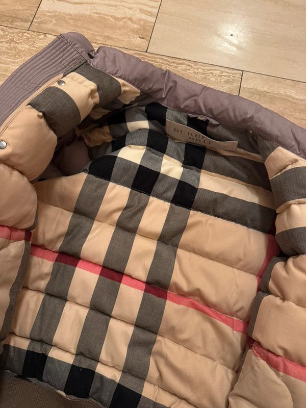 Burberry Men's Wool Car Coat Nova Check Quilted lining