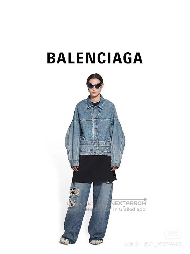 Balenciaga Balenciaga Two-Way Denim Jacket Size XS / US 0-2 / IT 36-38 - 6 Thumbnail