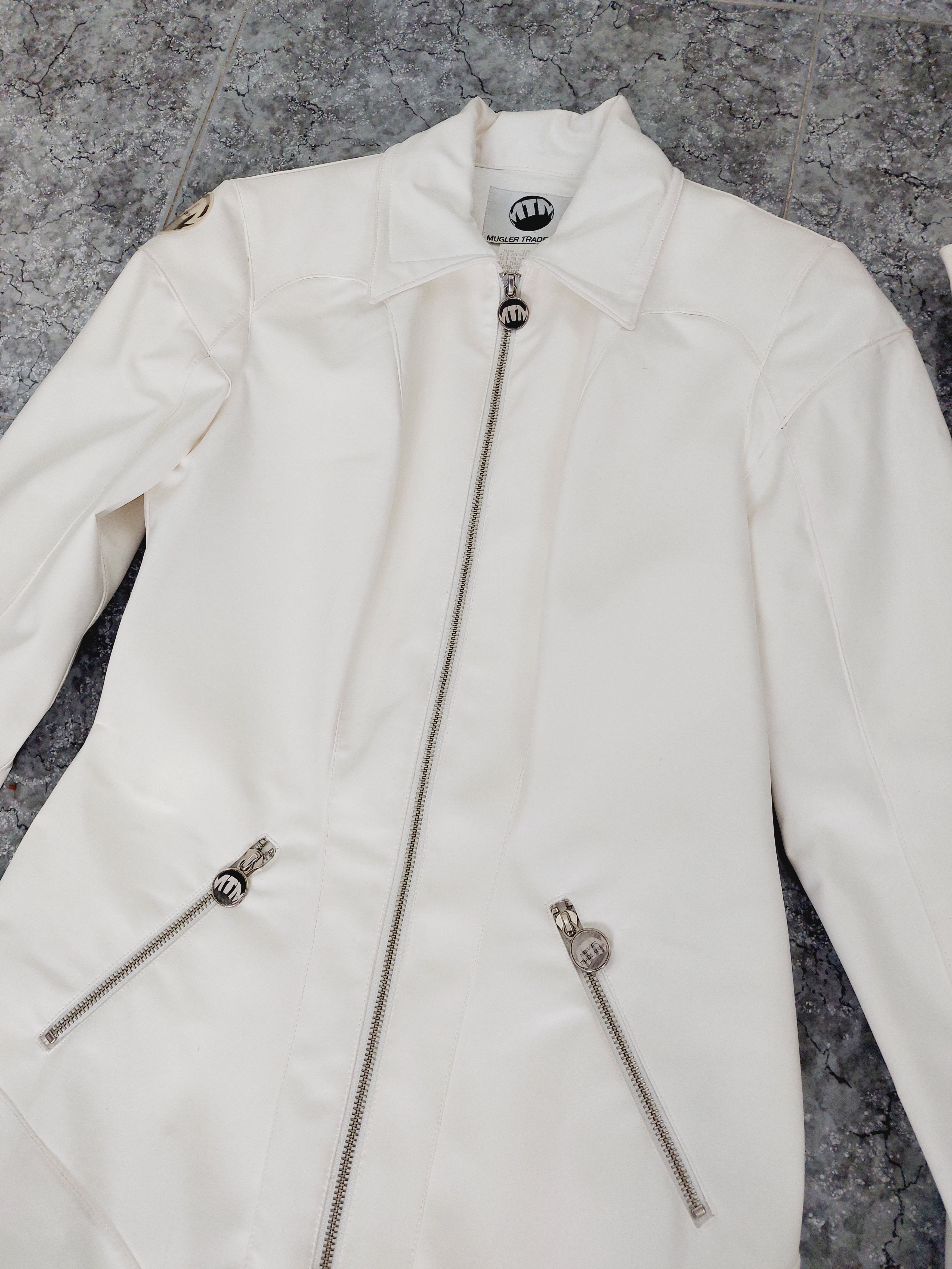 Thierry Mugler Thierry Mugler PVC Rubber White Plastic Couture Jacket Suit Size M / US 6-8 / IT 42-44 - 3 Thumbnail