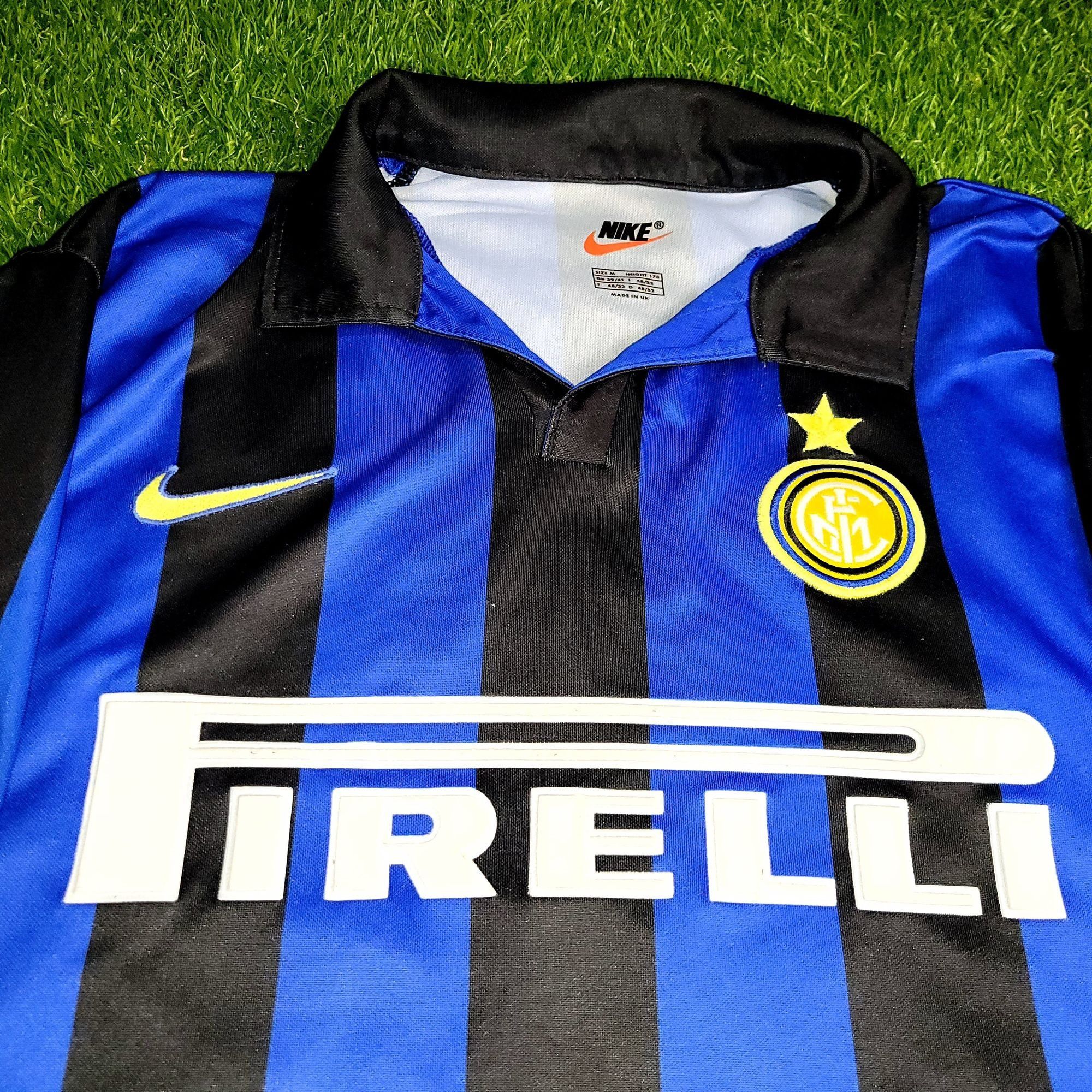 Nike Ronaldo Inter Milan Nike 1998 1999 UEFA Soccer Jersey M Size US M / EU 48-50 / 2 - 3 Thumbnail