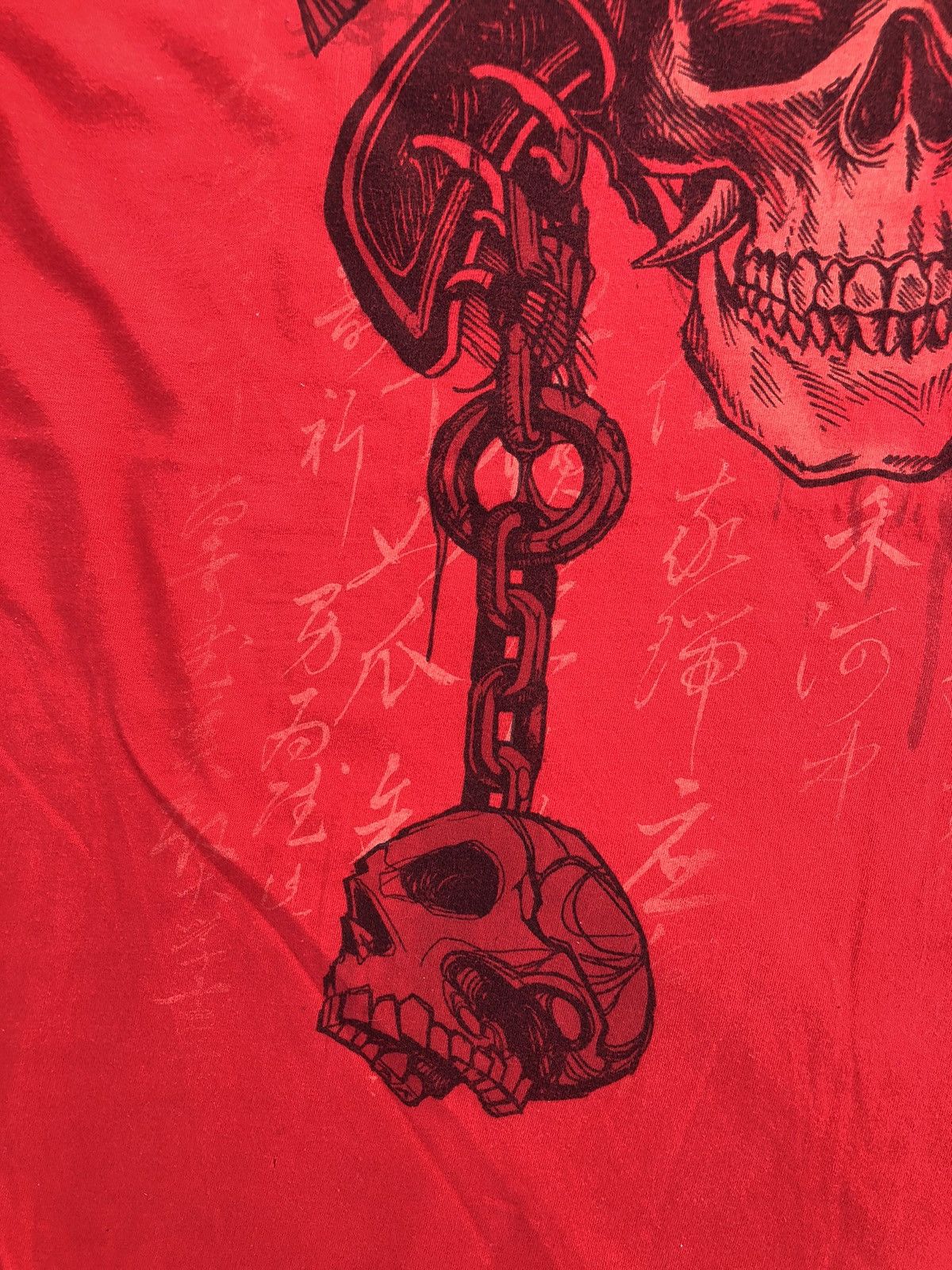 Affliction × Vintage Vintage Y2K MMA ELITE Skulls Affliction Tshirt Size US XL / EU 56 / 4 - 8 Thumbnail