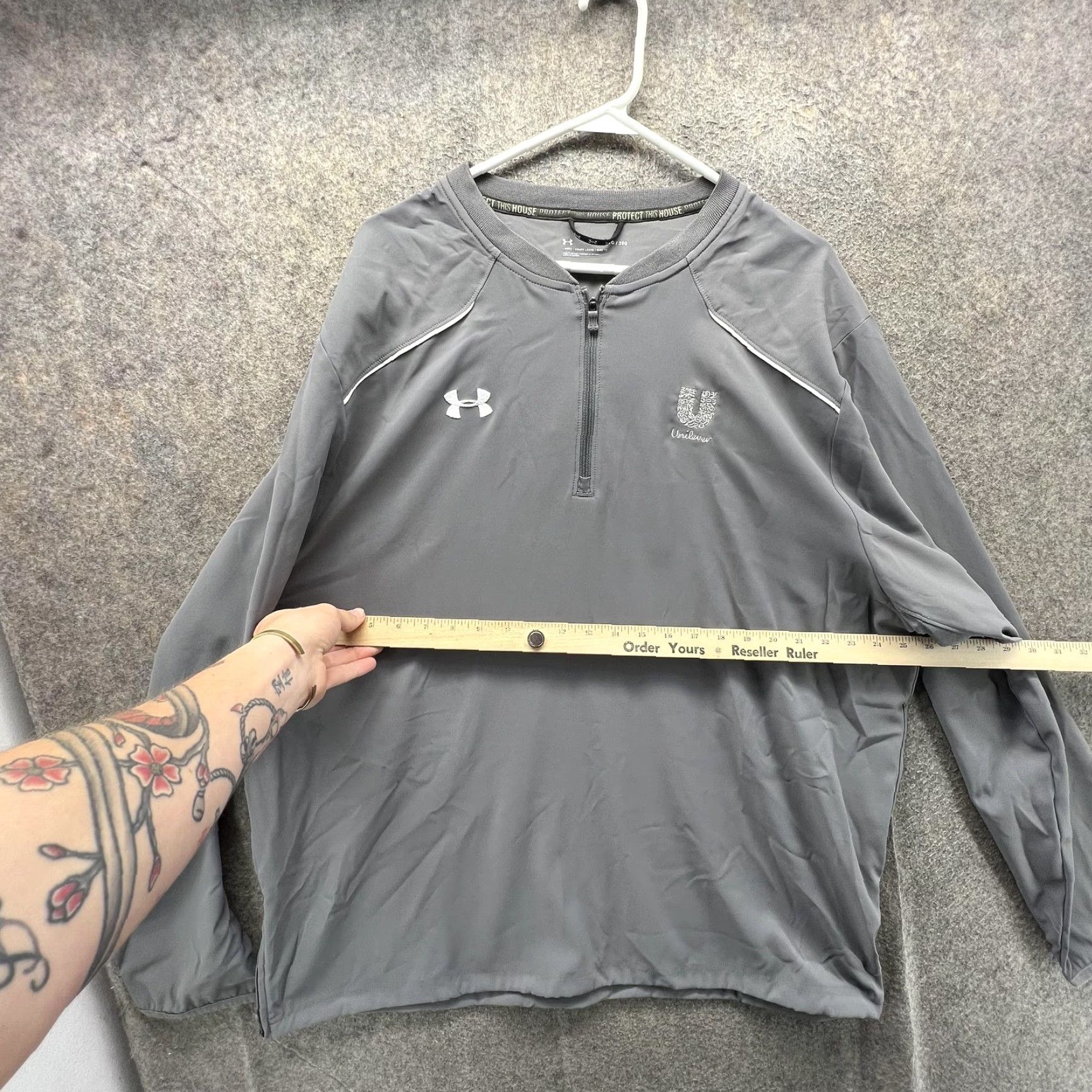 Under Armour Under Armour Jacket Mens 2XL Gray 1/4 Zip Windbreaker Lightweight Outdoor Activewear Mens 2XL Gray 1/4 Zip Windbreaker Lightweight Size US XXL / EU 58 / 5 - 4 Thumbnail