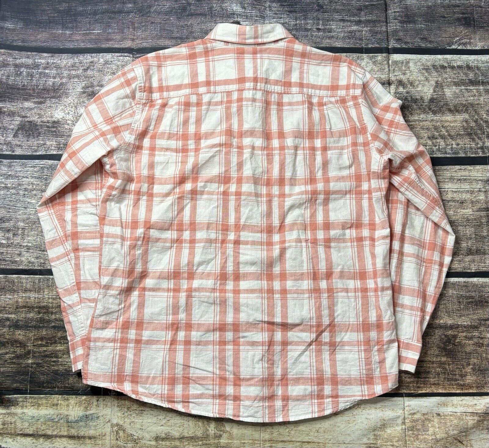 L.L. Bean LL Bean Shirt Men's Large Linen Cotton Plaid Button Pockets Size US L / EU 52-54 / 3 - 3 Thumbnail