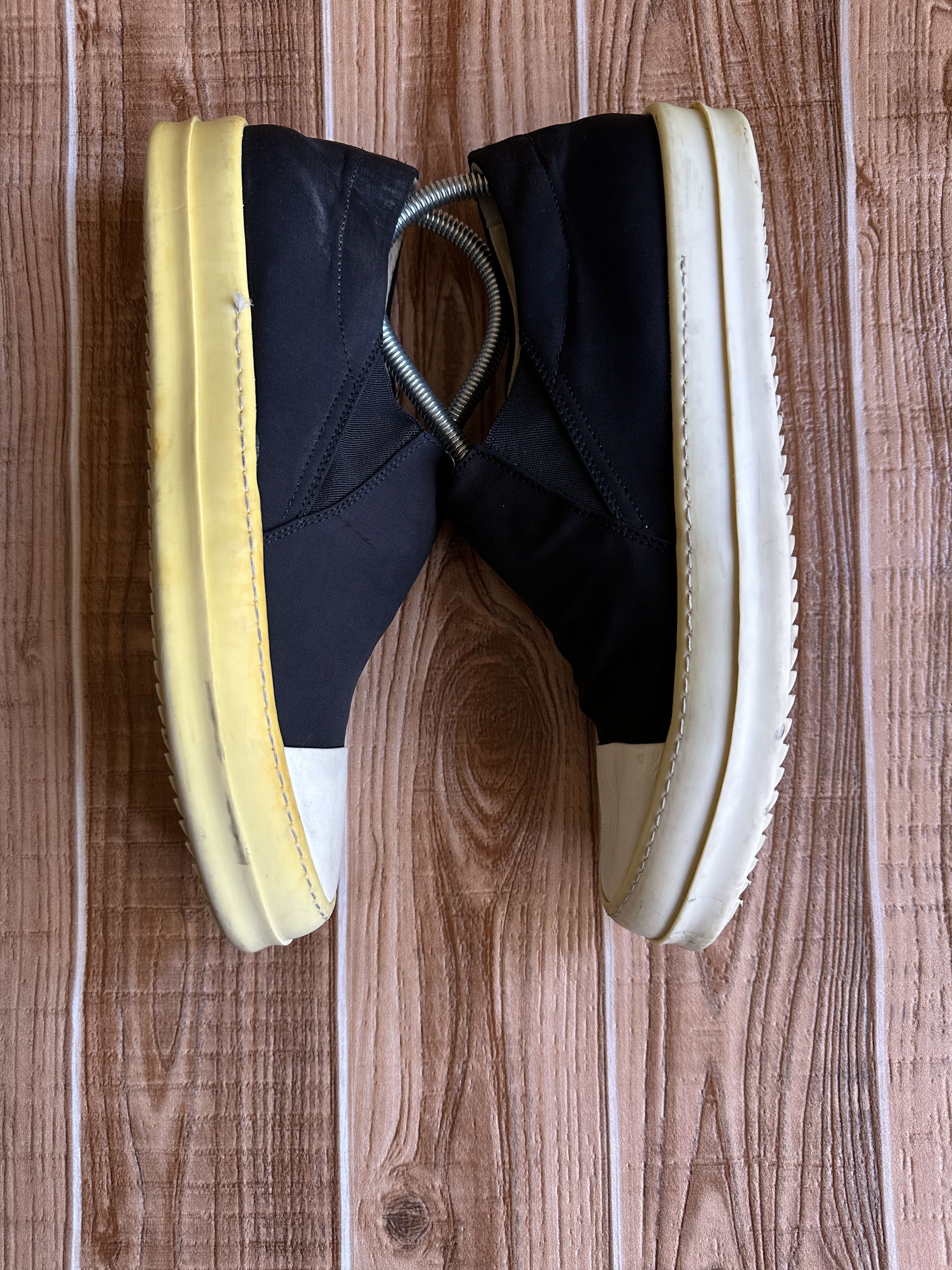 Rick Owens Rick Owens Drkshdw Slip on Boat SNeakers black Milk Size US 10 / EU 43 - 5 Thumbnail