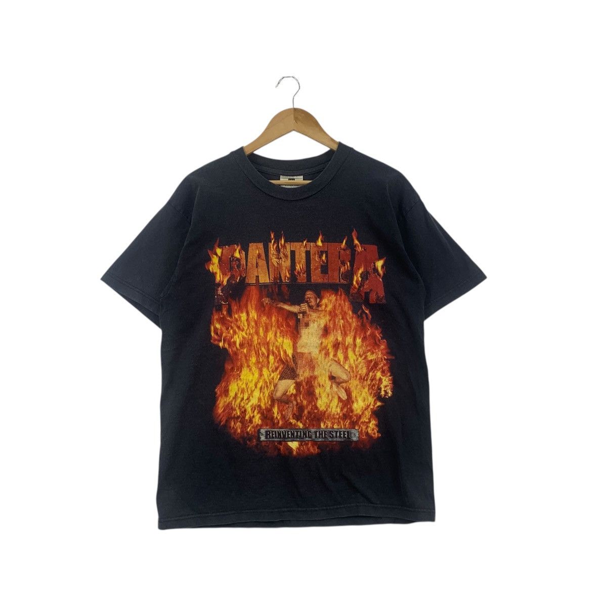 Band Tees Vintage PANTERA REINVENTING THE STEEL Album Tour Tee Shirt Size US L / EU 52-54 / 3 - 1 Thumbnail