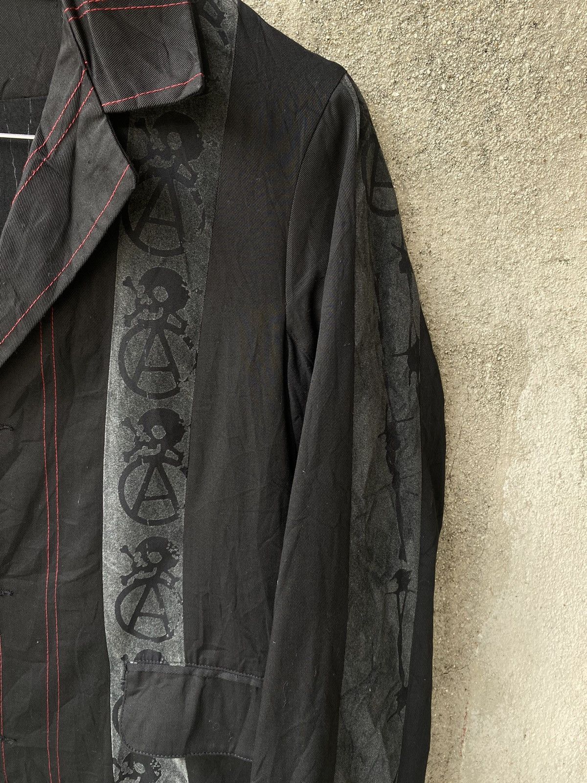 Japanese Brand Anarchyism Plus H.Naoto Punk Skull Fashion Design Jacket Size US S / EU 44-46 / 1 - 5 Thumbnail