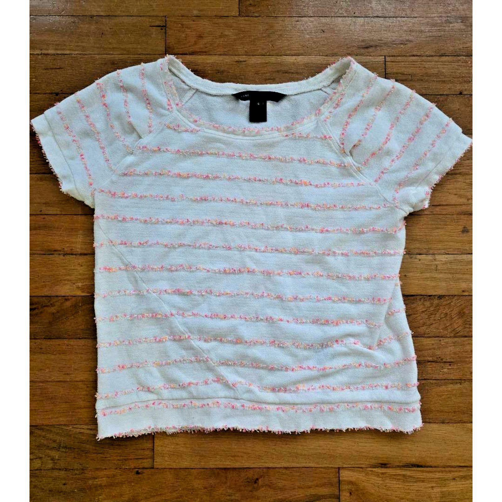 Marc by Marc Jacobs Marc Jacobs Women's T-Shirt White Short Sleeve Small A001498 Size S / US 4 / IT 40 - 1 Thumbnail