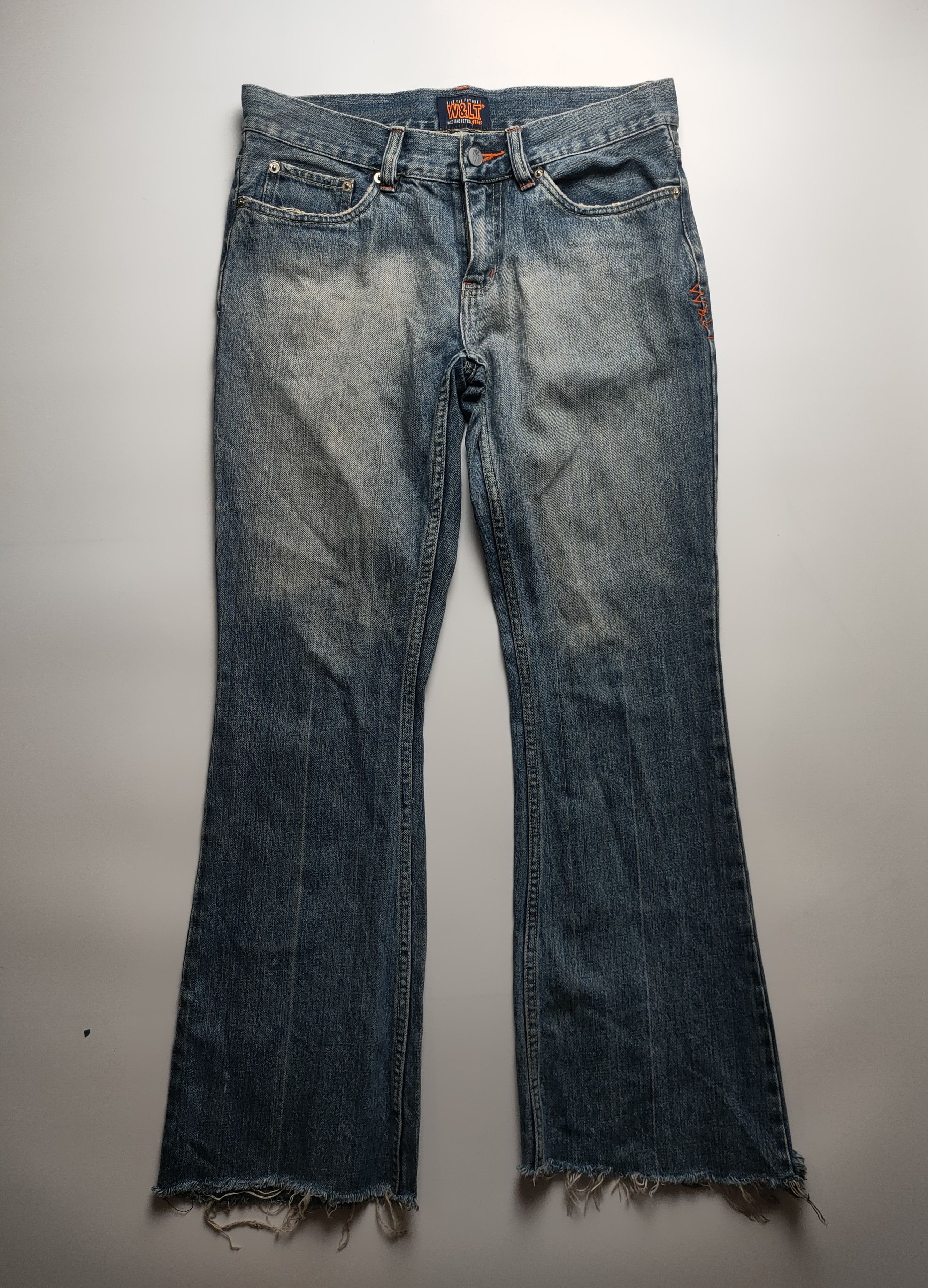 W&LT × Walter Van Beirendonck Vintage W&LT Flared Denim Jeans Size 30" / US 8 / IT 44 - 1 Thumbnail