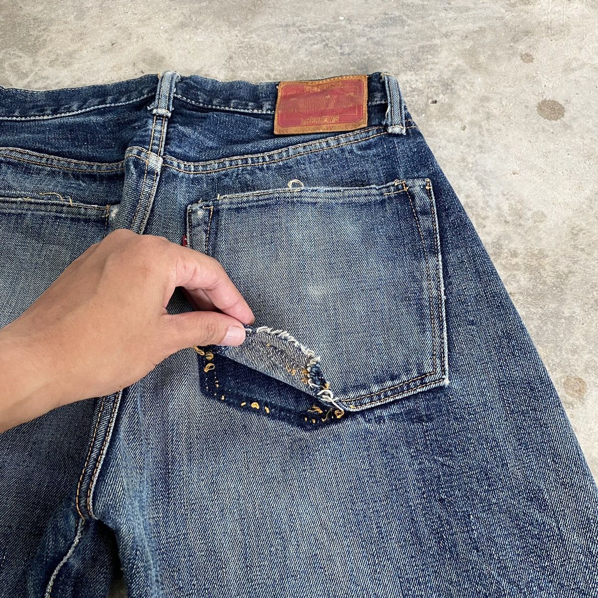 Pherrow's Vintage Pherrow’s Stormy Blue Faded Blue Selvedge Jeans Size US 29 - 13 Thumbnail