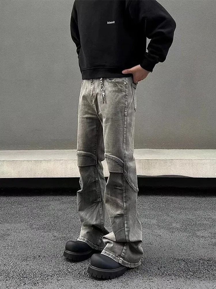 Vintage Y2K Pleated Flare Jeans Size US 32 / EU 48 - 6 Thumbnail