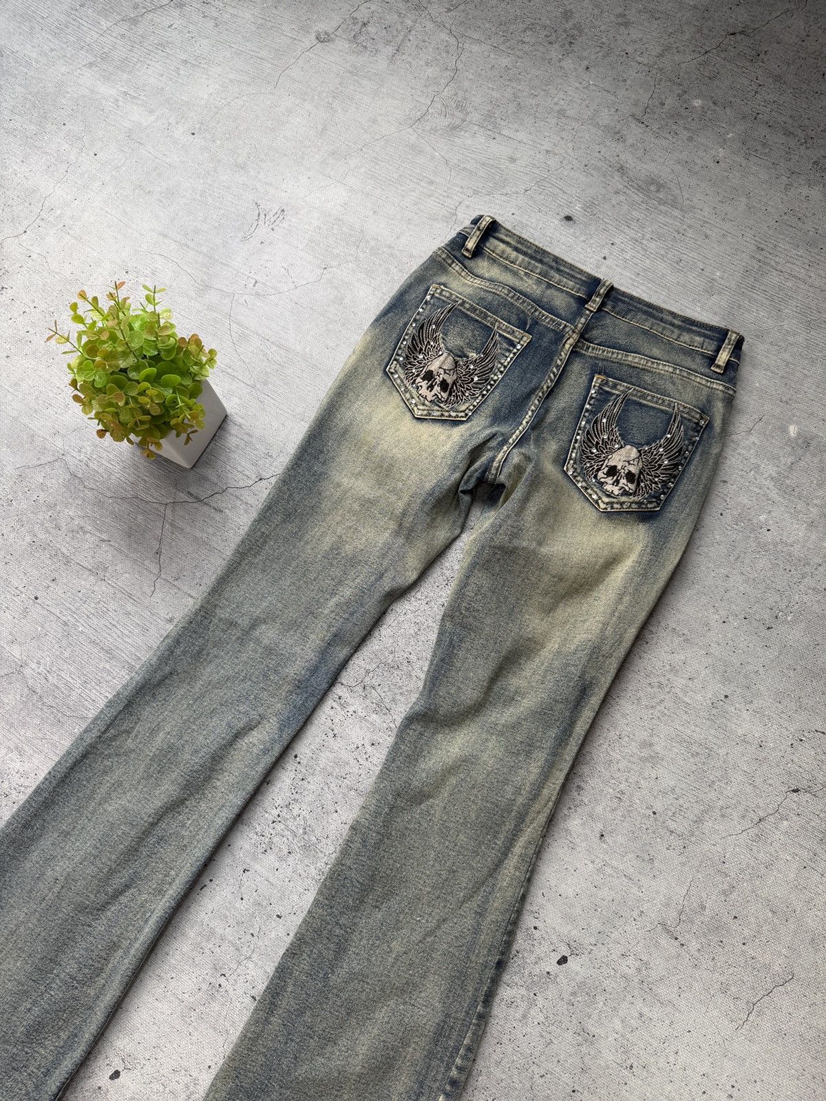 If Six Was Nine Crazy Sexy Flared Bootcut 2000s Y2K Jeans Size 28 Size US 28 / EU 44 - 2 Thumbnail