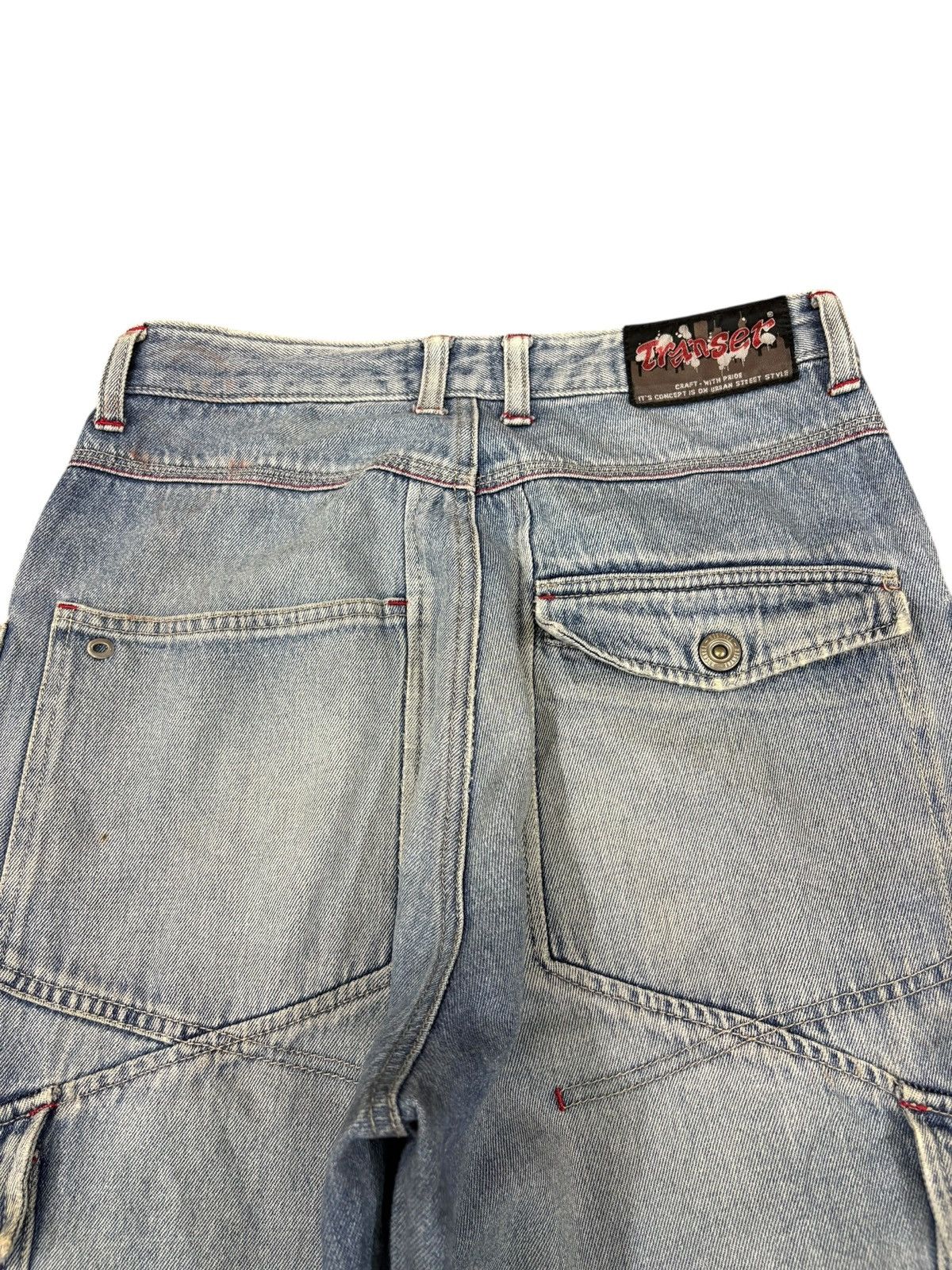 Other Vintage Japanese Brand Mud Wash Distress Baggy Cargo Jeans Size US 29 - 8 Thumbnail