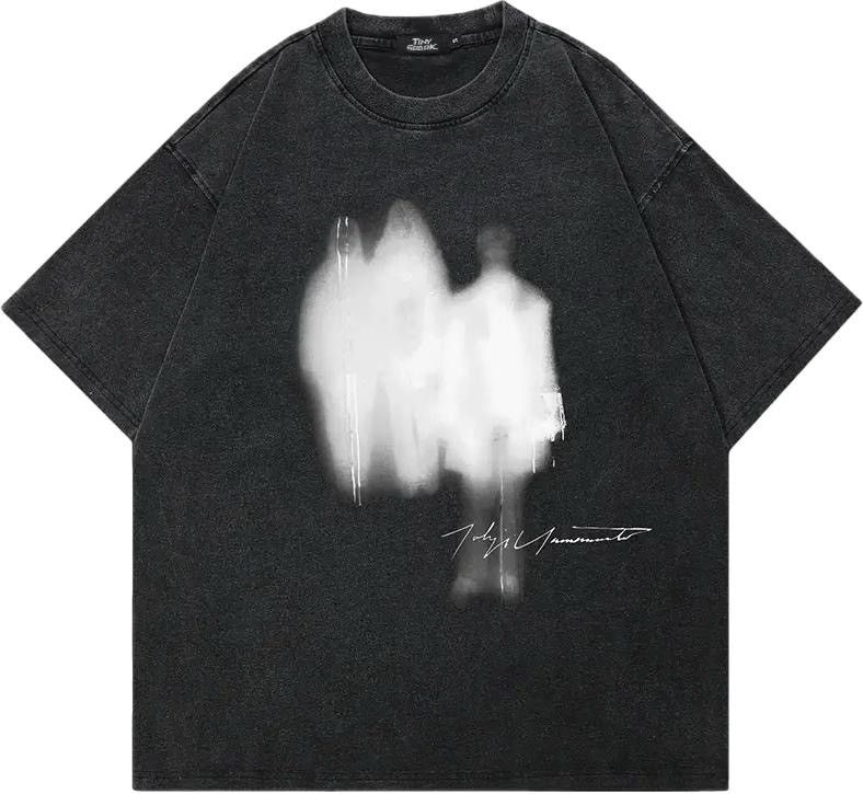 Japanese Brand Shadow Graphic T Shirt Size US XXL / EU 58 / 5 - 1 Thumbnail