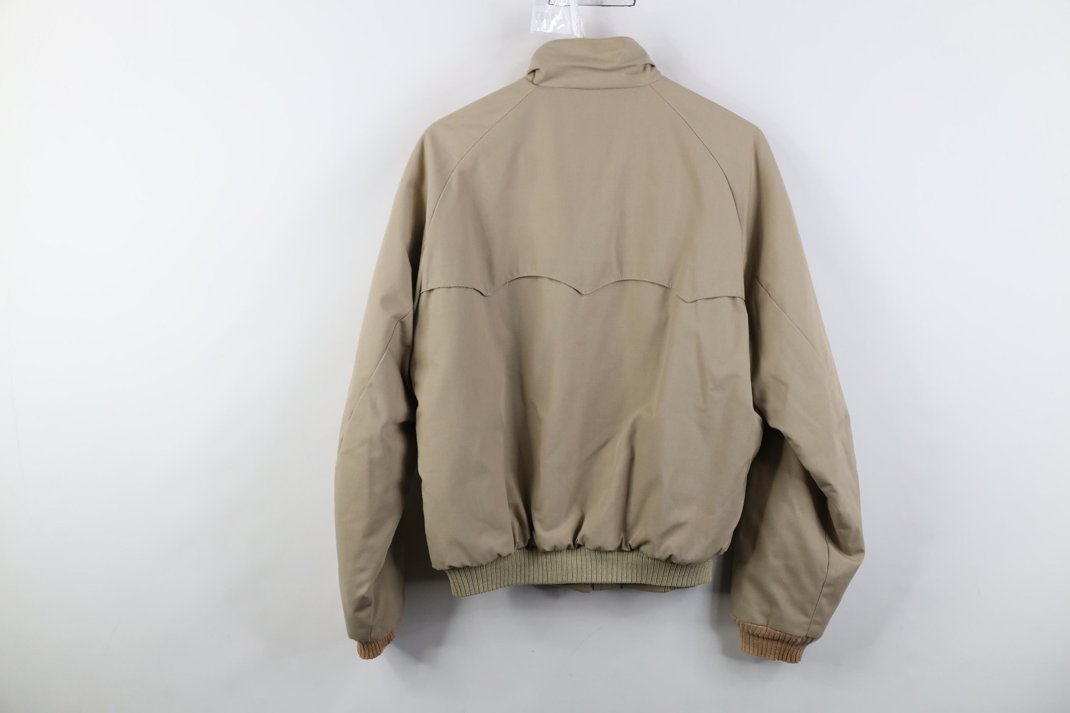 Vintage Vintage 70s Streetwear Fleece Lined Bomber Jacket Beige USA Size US XXL / EU 58 / 5 - 19 Thumbnail