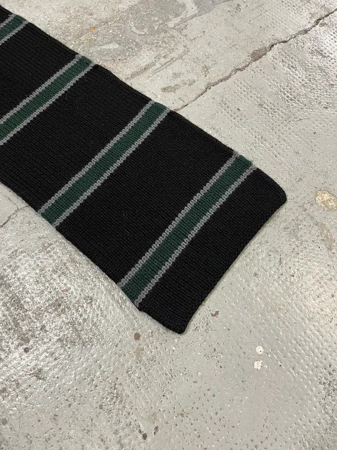 Prada 2000s Prada Grey & Green Wool Scarf Size ONE SIZE - 4 Thumbnail