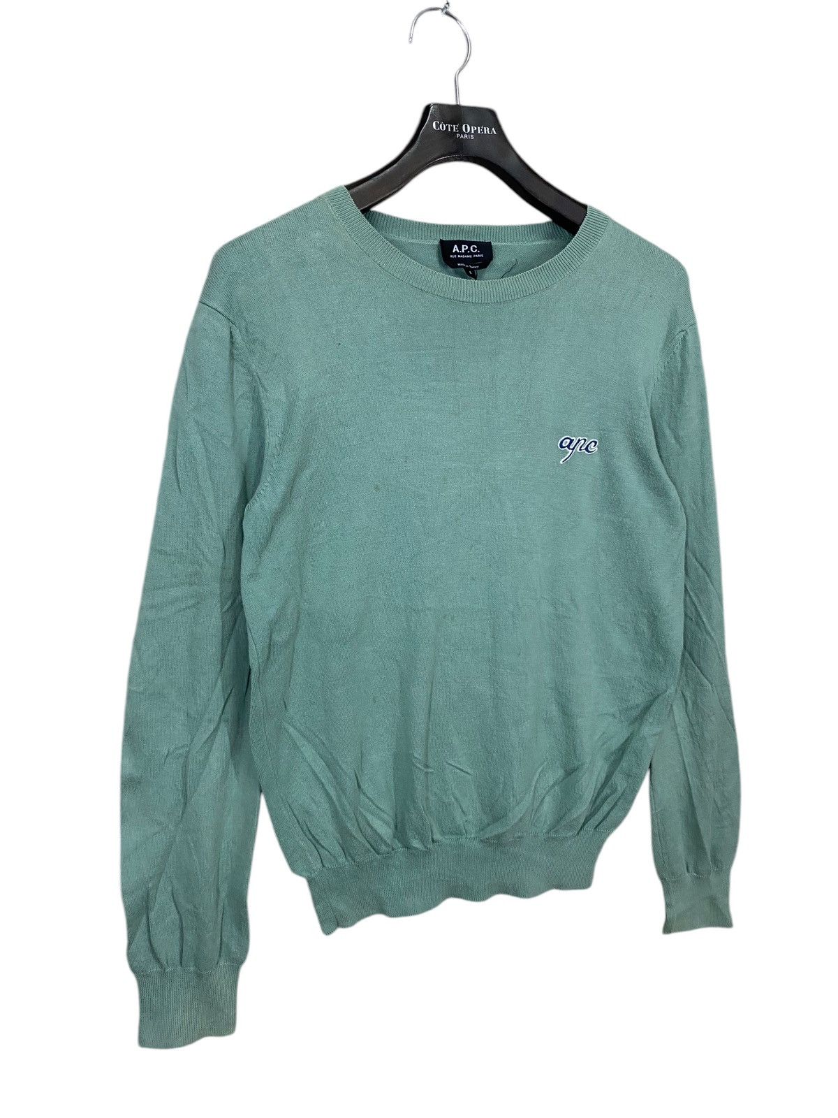 A.P.C. × Designer Apc rue madame paris small logo sweatshirt pullover Size US L / EU 52-54 / 3 - 2 Thumbnail