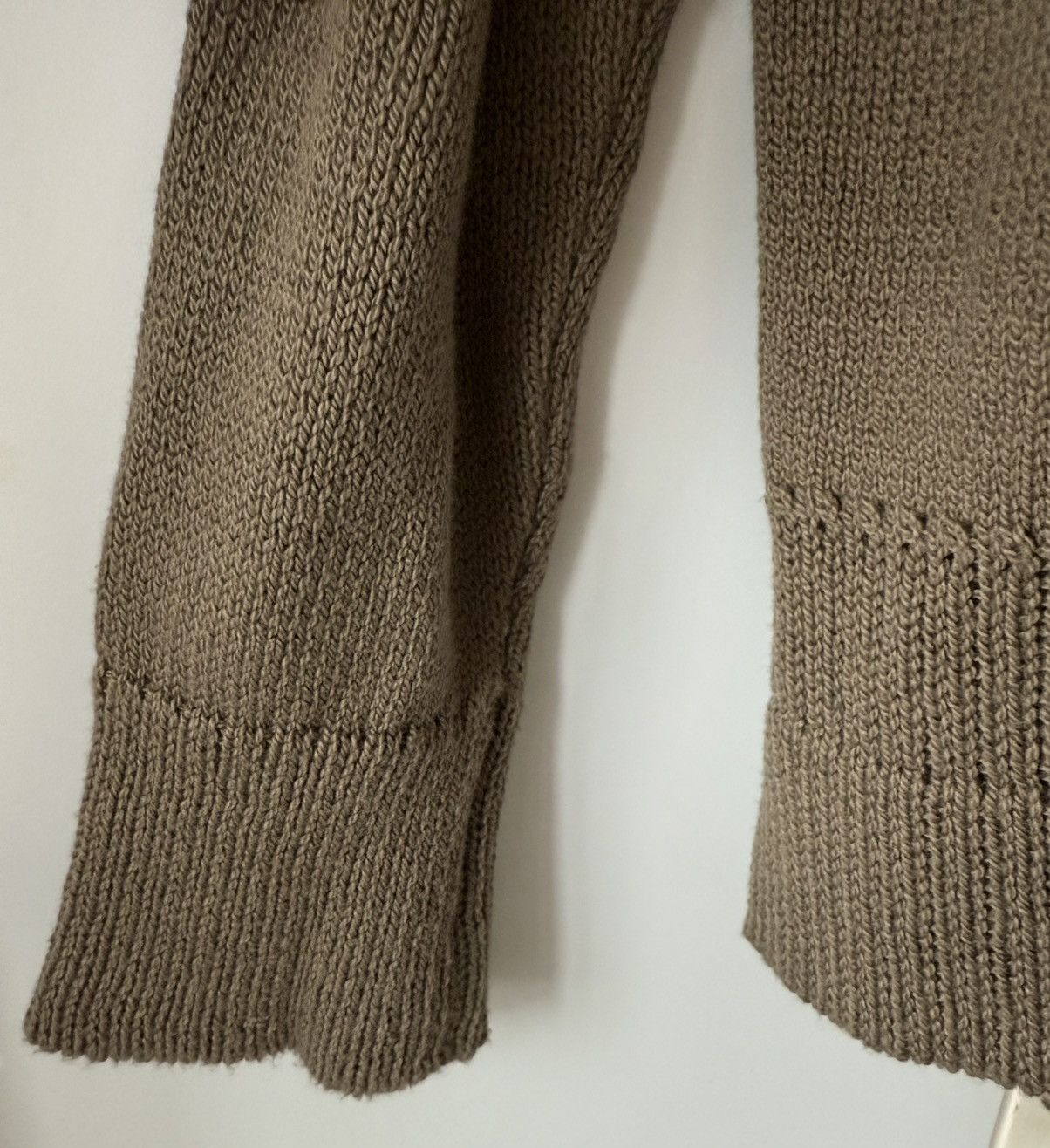 Margaret Howell Men’s Margaret Howell Simple Guernsey Sweater in Olive Sz S Size US S / EU 44-46 / 1 - 9 Thumbnail