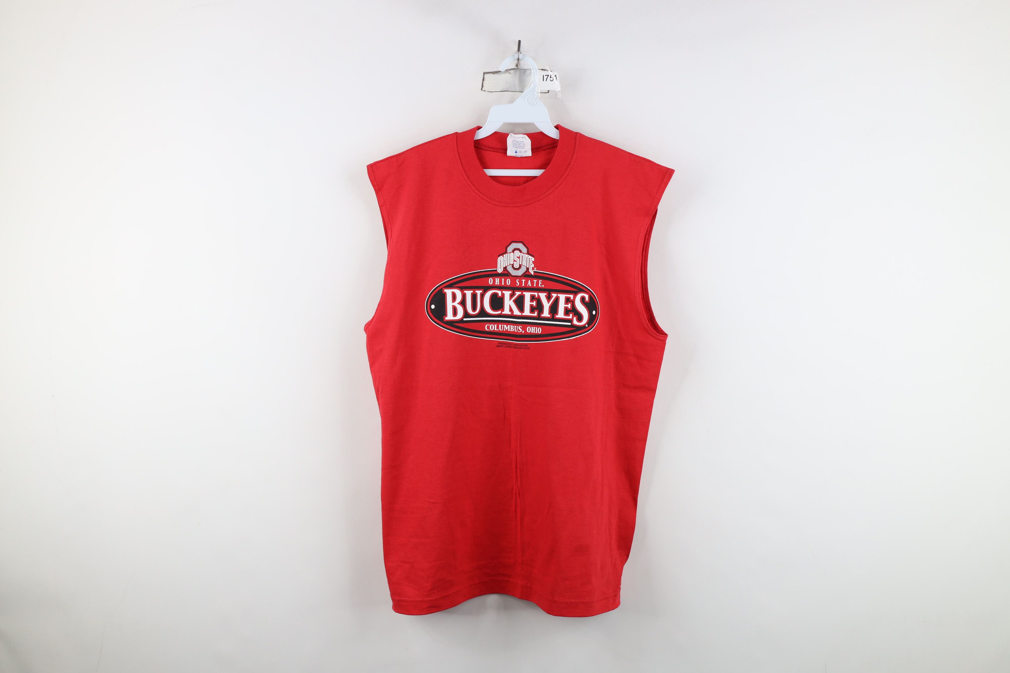 Vintage Vintage 90s Ohio State University Sleeveless Muscle T-Shirt Size US L / EU 52-54 / 3 - 1 Thumbnail