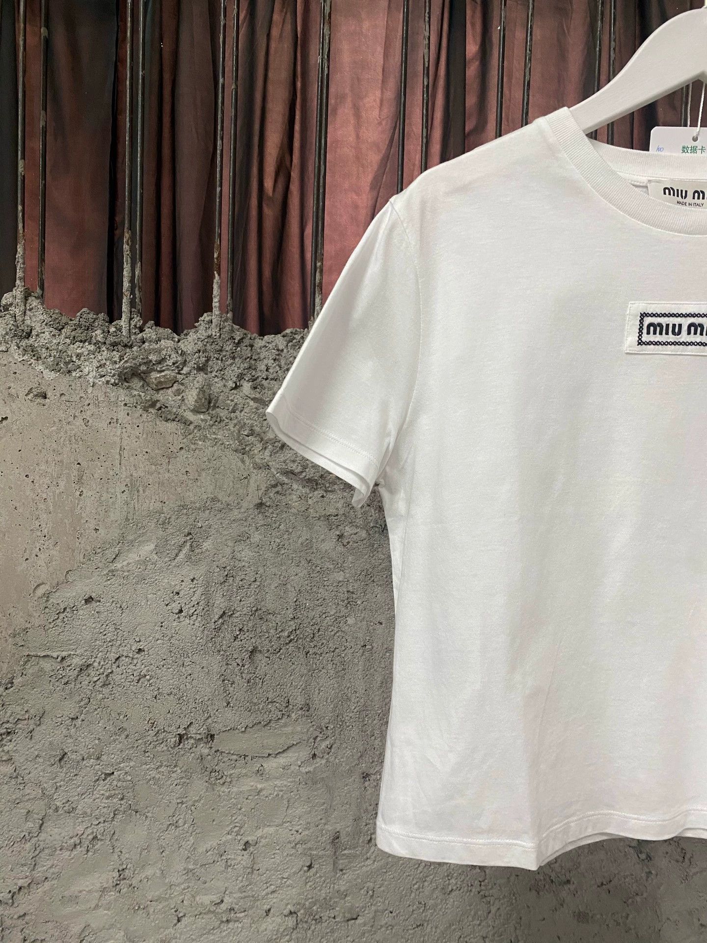 Miu Miu Miu Miu logo patch short sleeve t-shirt L Size L / US 10 / IT 46 - 3 Thumbnail