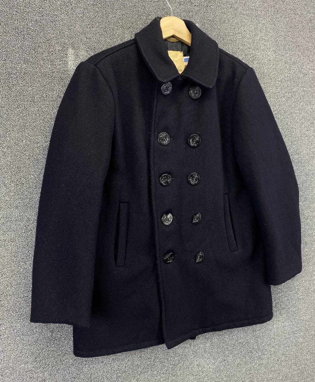 Schott × Vintage Vintage Schott Double Breasted Wool Coat Jacket Size XXL / US 16-18 / IT 52-54 - 2 Thumbnail
