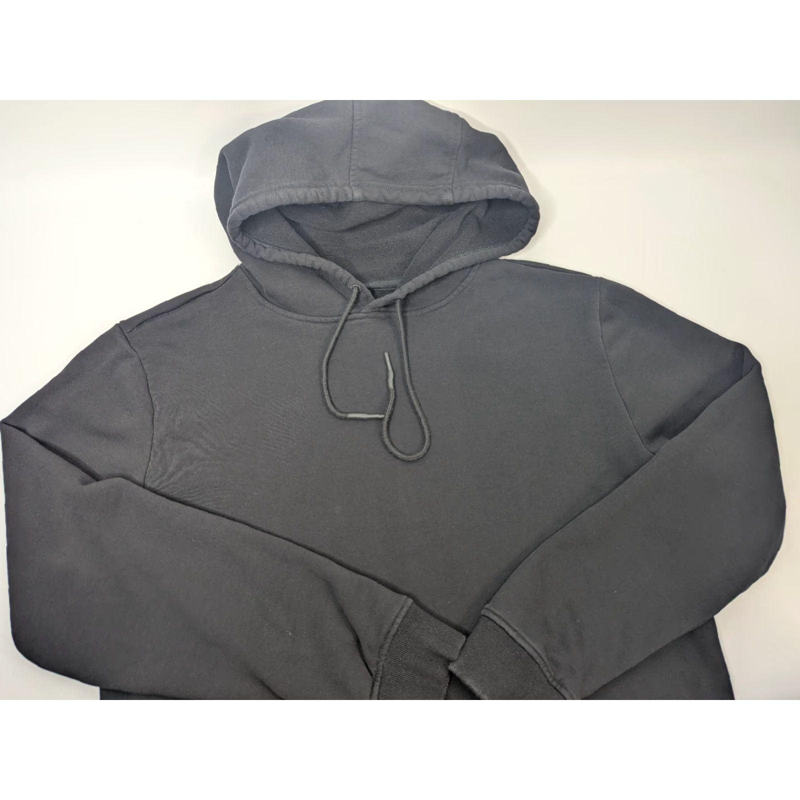 Vintage BYLT Hoodie Mens Large Black Pullover Hooded Sweatshirt with Pockets, Athletic Fit, Cotton French Terry, Drawstring, Kangaroo Pocket, 90s Sports Theme Size US L / EU 52-54 / 3 - 2 Thumbnail