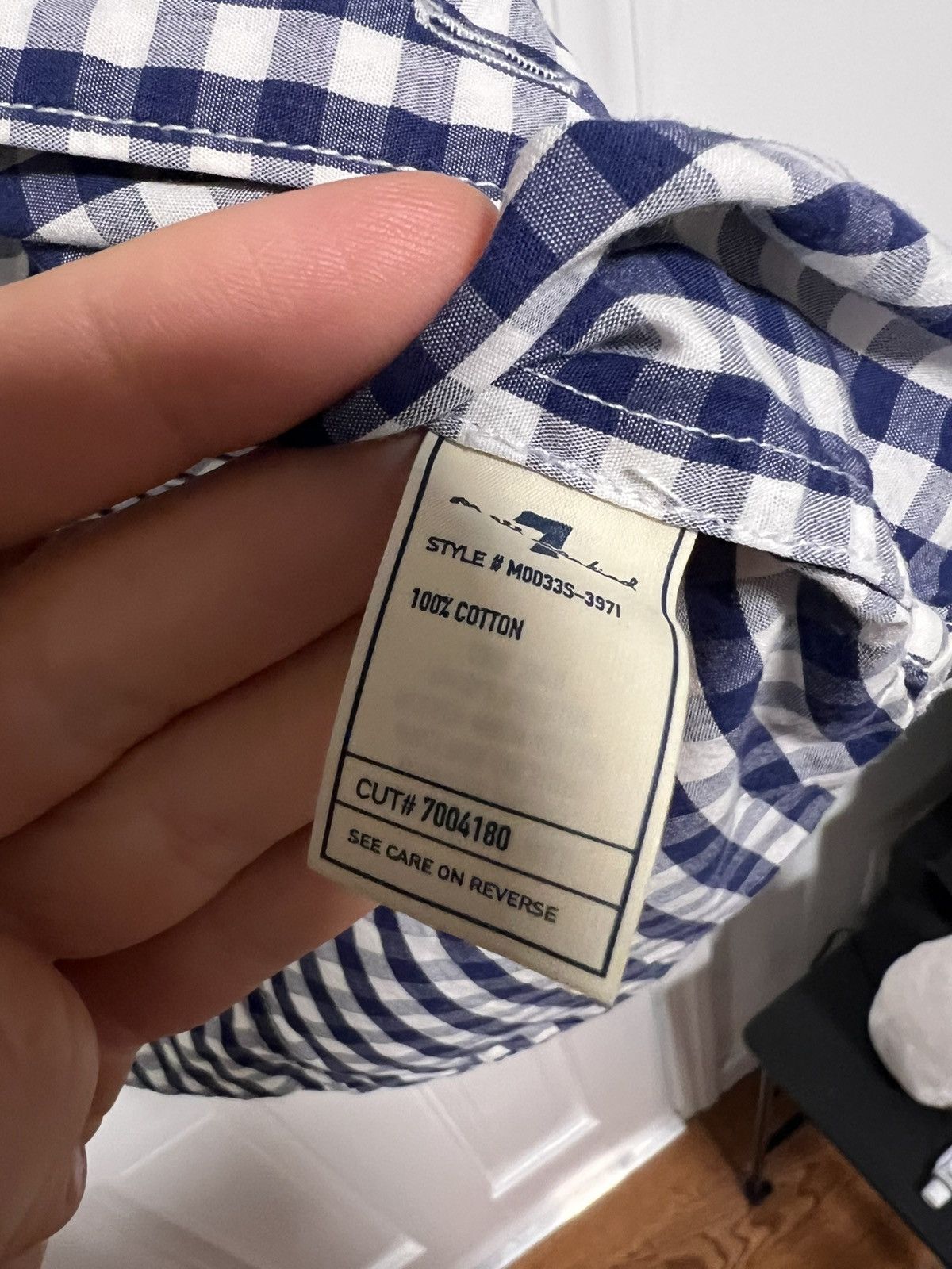 7 For All Mankind Short sleeve striped plaid shirt Size US S / EU 44-46 / 1 - 3 Thumbnail