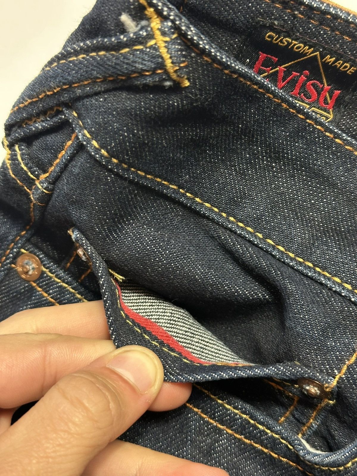 Evisu Vintage Evisu Big Daicock Selvedge Jeans Size US 31 - 13 Thumbnail