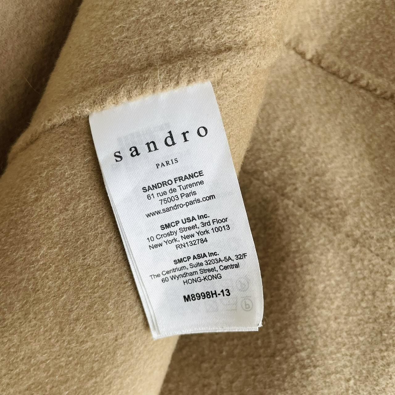 Sandro Sandro women's camel wool coat with hood zipped Size XS / US 0-2 / IT 36-38 - 6 Thumbnail