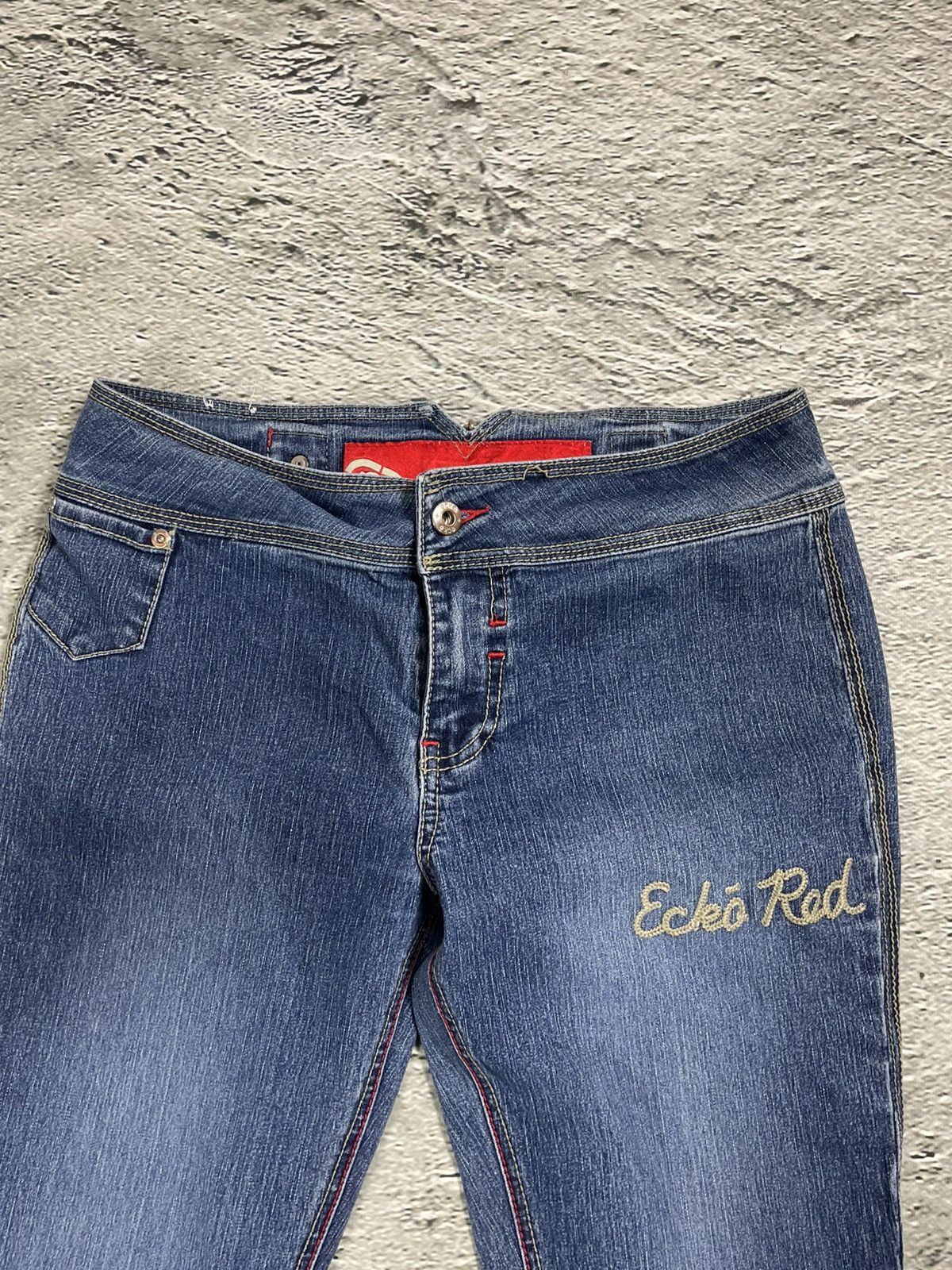 Ecko Unltd. Ecko Red flared jeans denim pants Y2K Size 28" / US 6 / IT 42 - 2 Thumbnail