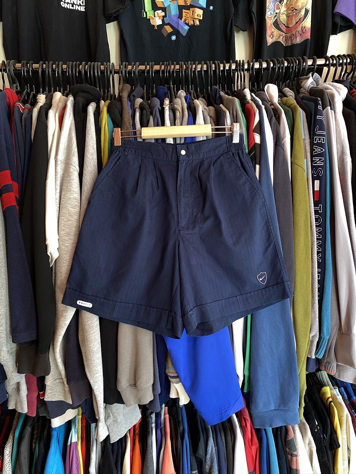 Nike VINTAGE NIKE RETRO SHORTS 90s Size US 31 - 1 Thumbnail