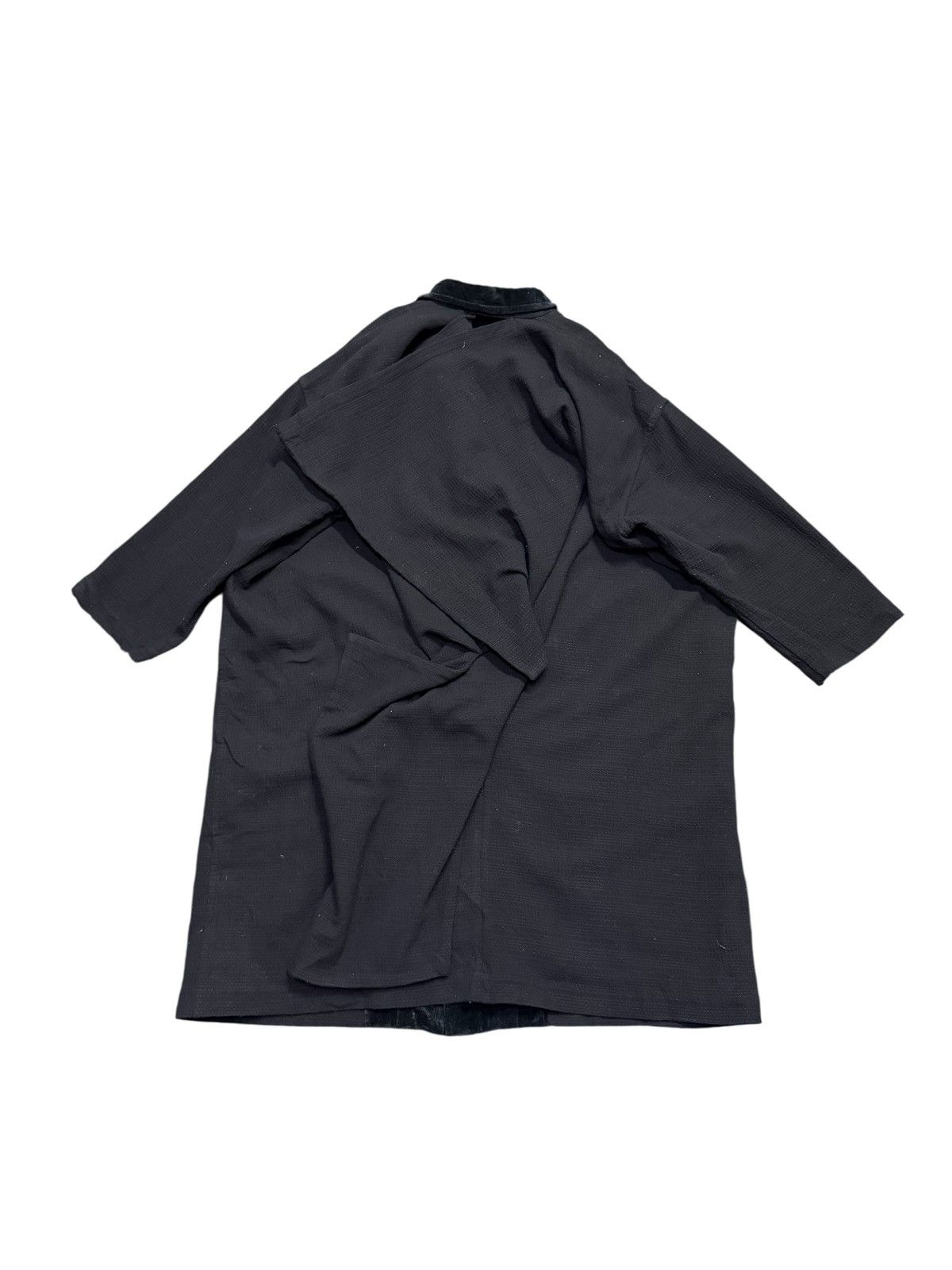 Comme des Garcons 80s Archive Cdg Double Layer Sashiko Avantgarde Coat Jacket Size US M / EU 48-50 / 2 - 4 Thumbnail