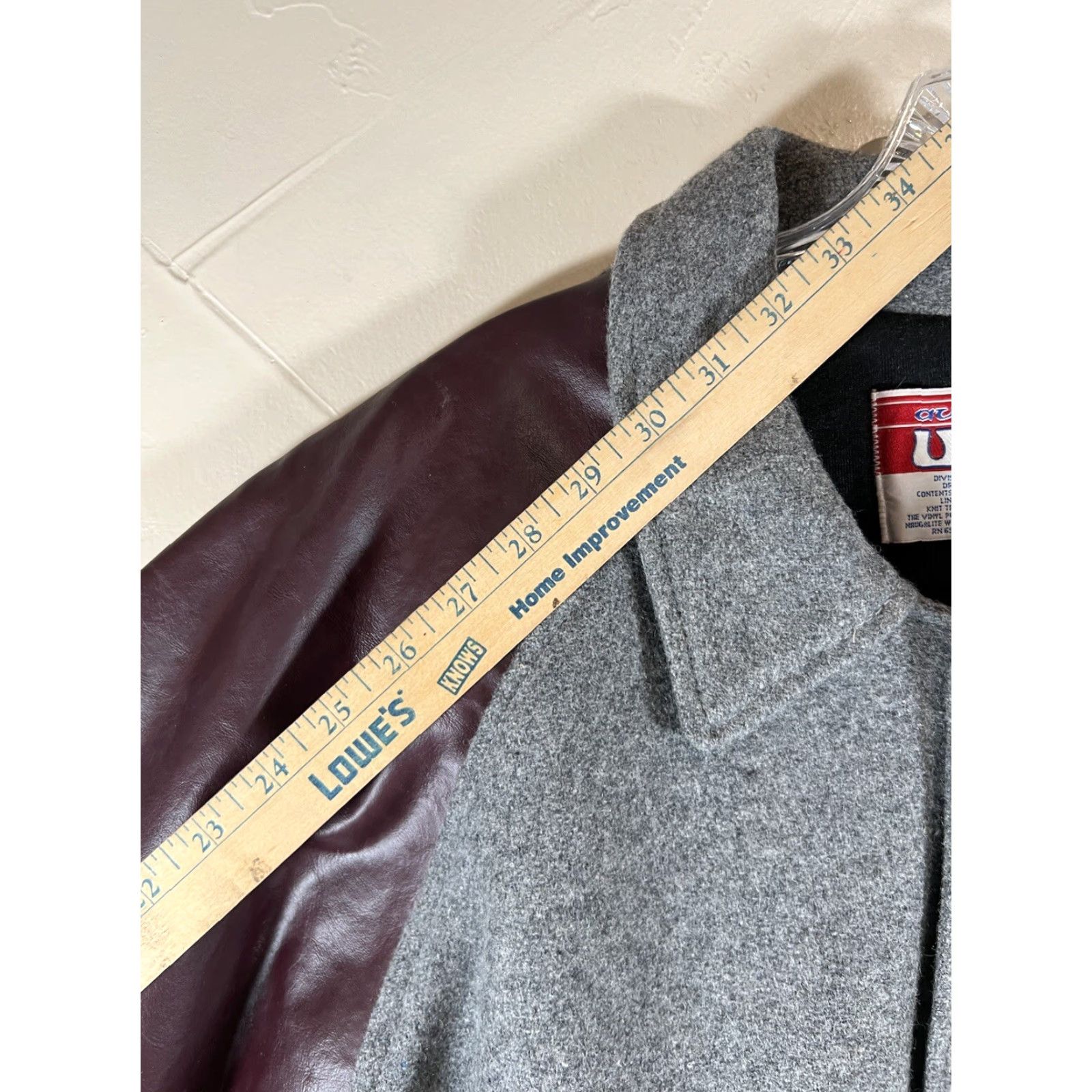 Vintage VINTAGE Lindsay Varsity Jacket Maroon Wool Golf Patches USA Large Men Size US L / EU 52-54 / 3 - 6 Thumbnail
