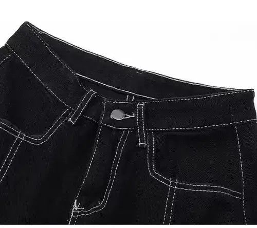 Japanese Brand Black Cargo Carpenter Denim Jeans Size US 32 / EU 48 - 3 Thumbnail