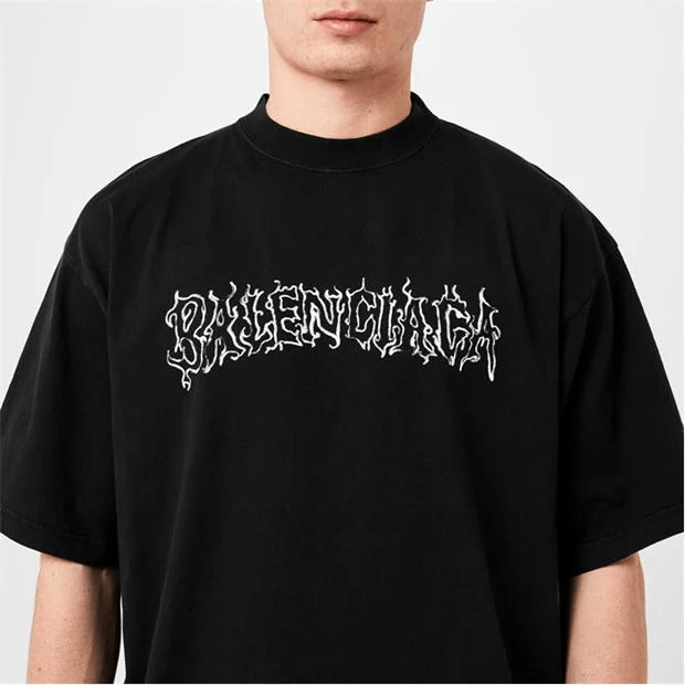 Balenciaga Metal Logo T-Shirt Size US S / EU 44-46 / 1 - 4 Thumbnail