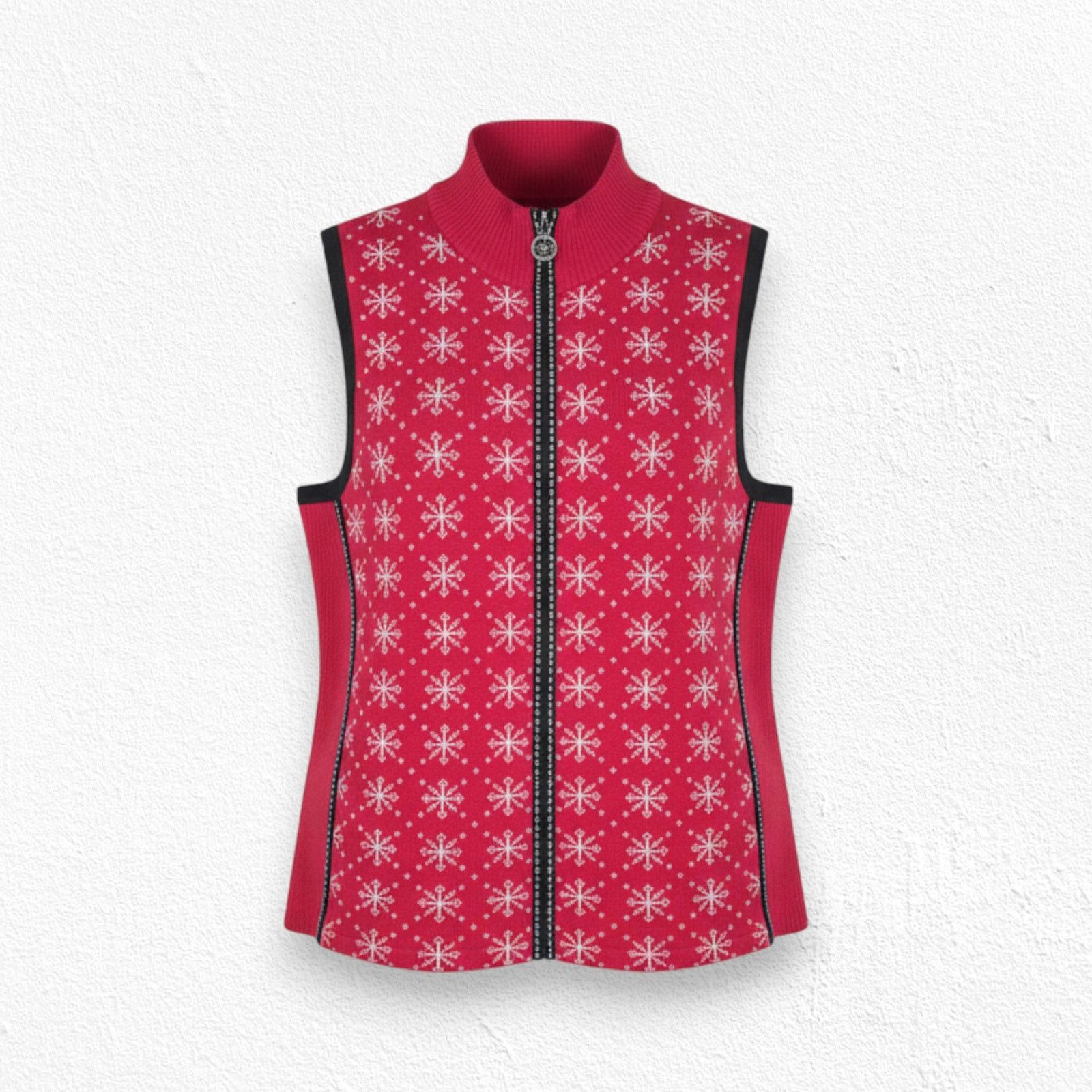 Vintage Y2K Red Snowflake Sweater Vest Size XL Petite Size XL / US 12-14 / IT 48-50 - 1 Thumbnail