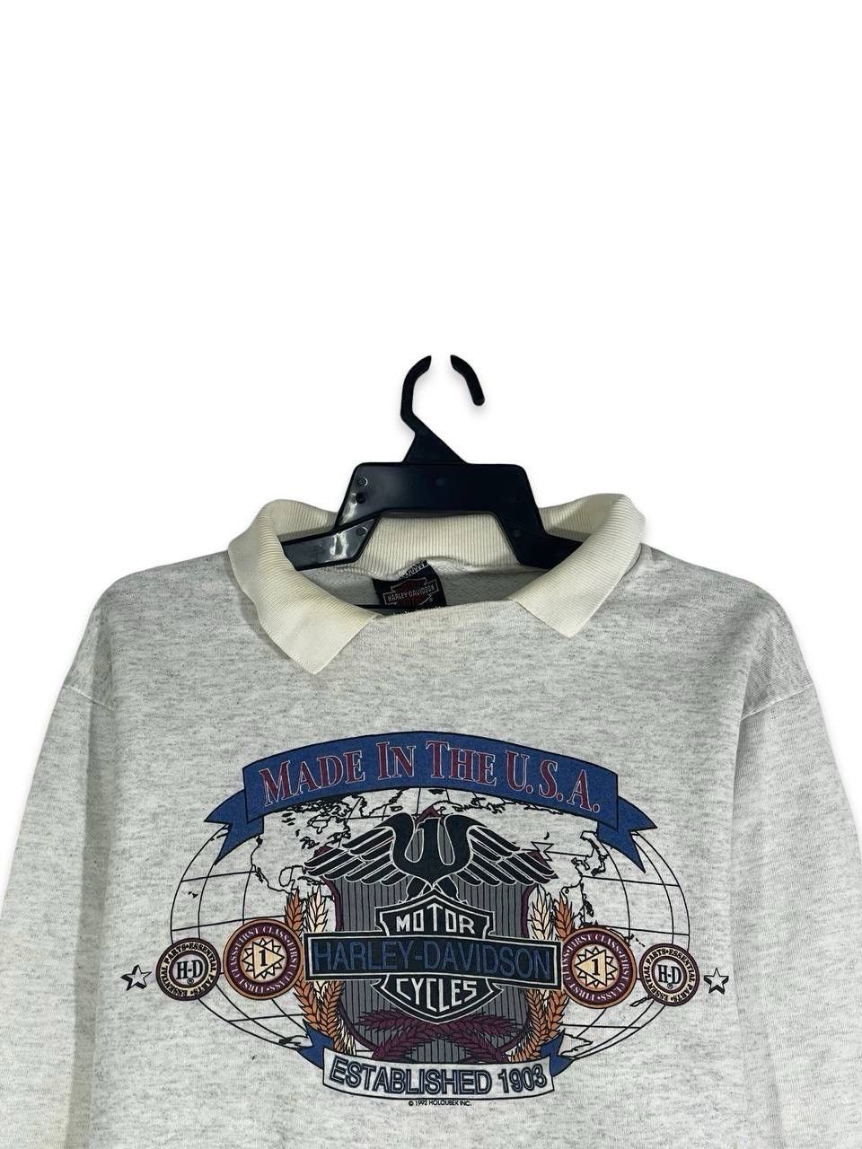 Harley Davidson Vintage 90s 1992 Harley Davidson bobs woodstock ill M Size US M / EU 48-50 / 2 - 2 Thumbnail