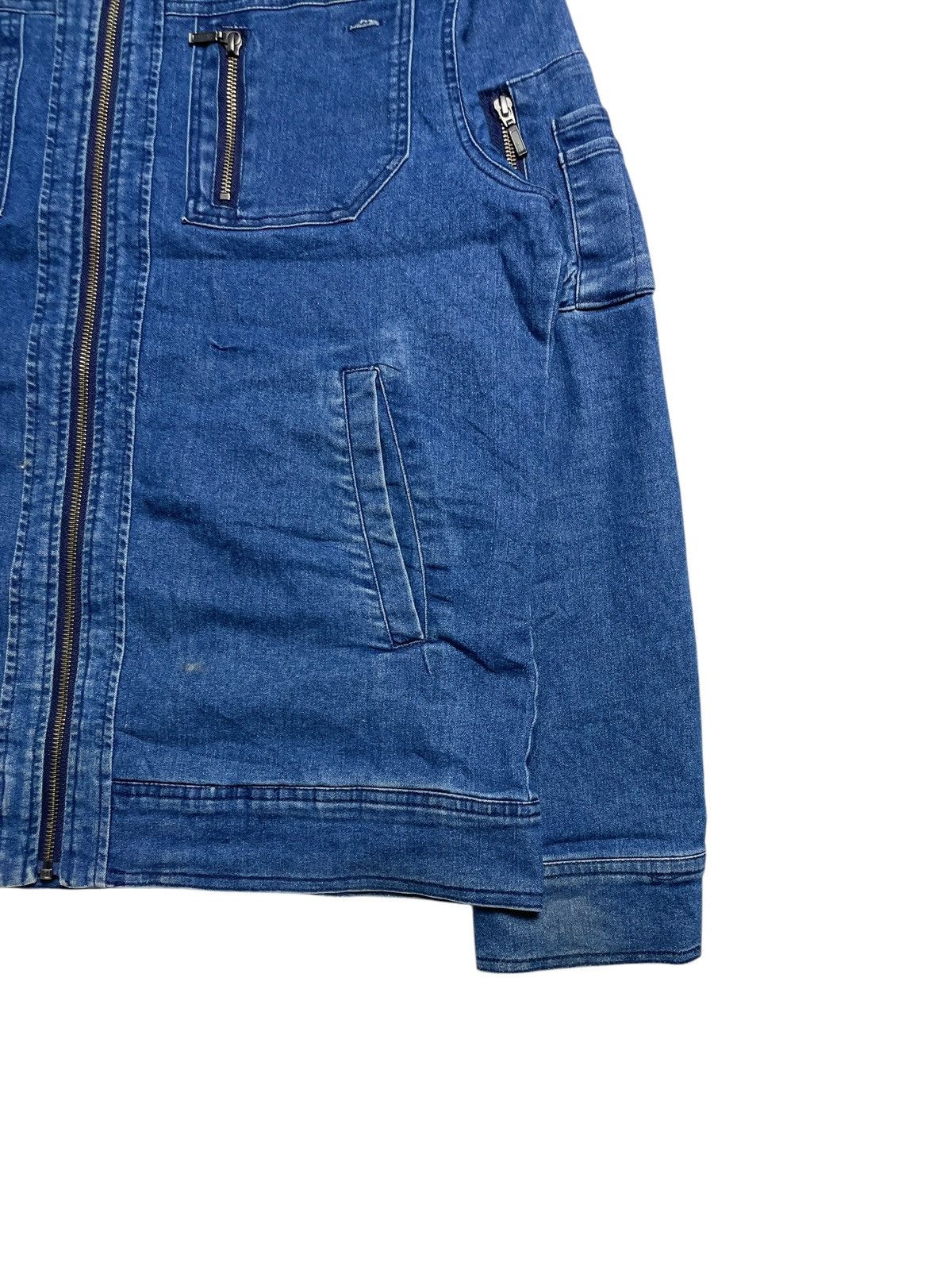 14th Addiction 2000’s Youtility - Bikers Soft Denim Jacket Size US L / EU 52-54 / 3 - 4 Thumbnail