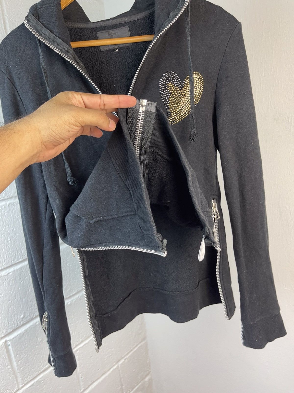 If Six Was Nine F/W 2004 Roen x Semantic Design Skull Zipper Hoodie Size US S / EU 44-46 / 1 - 14 Thumbnail