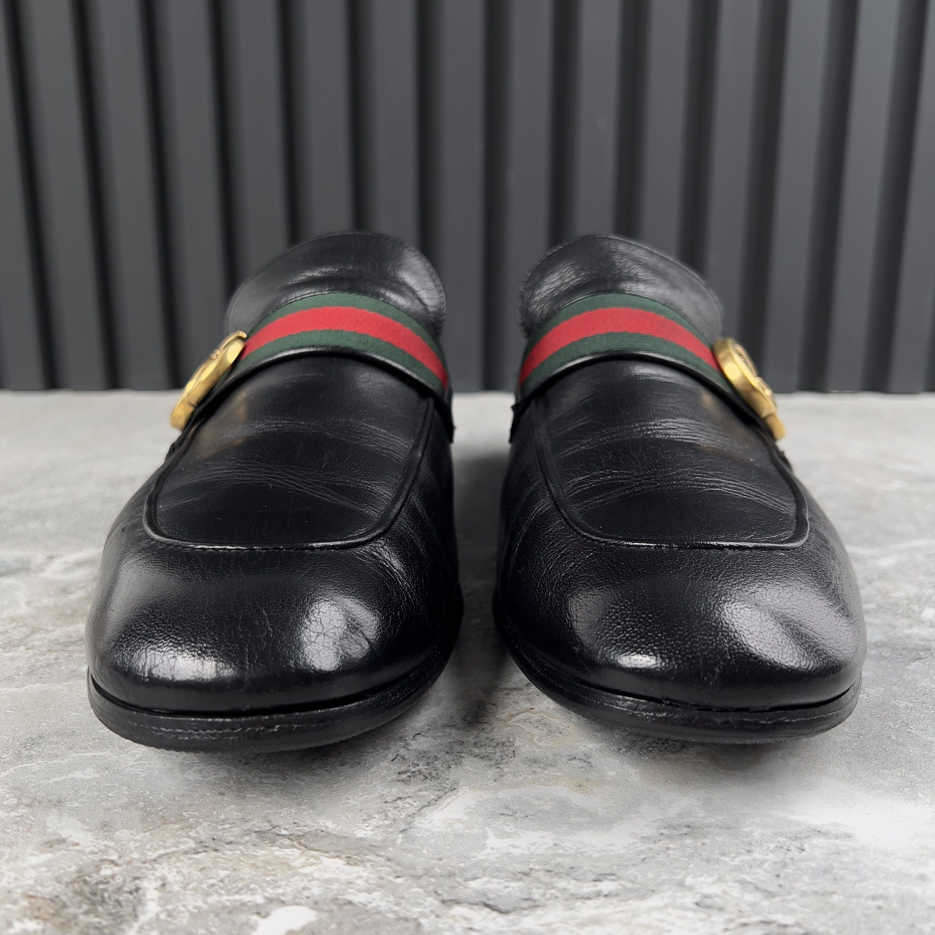 Gucci GUCCI Donnie Web Double GG Loafers Heels Leather Size US 10.5 / EU 43-44 - 8 Thumbnail