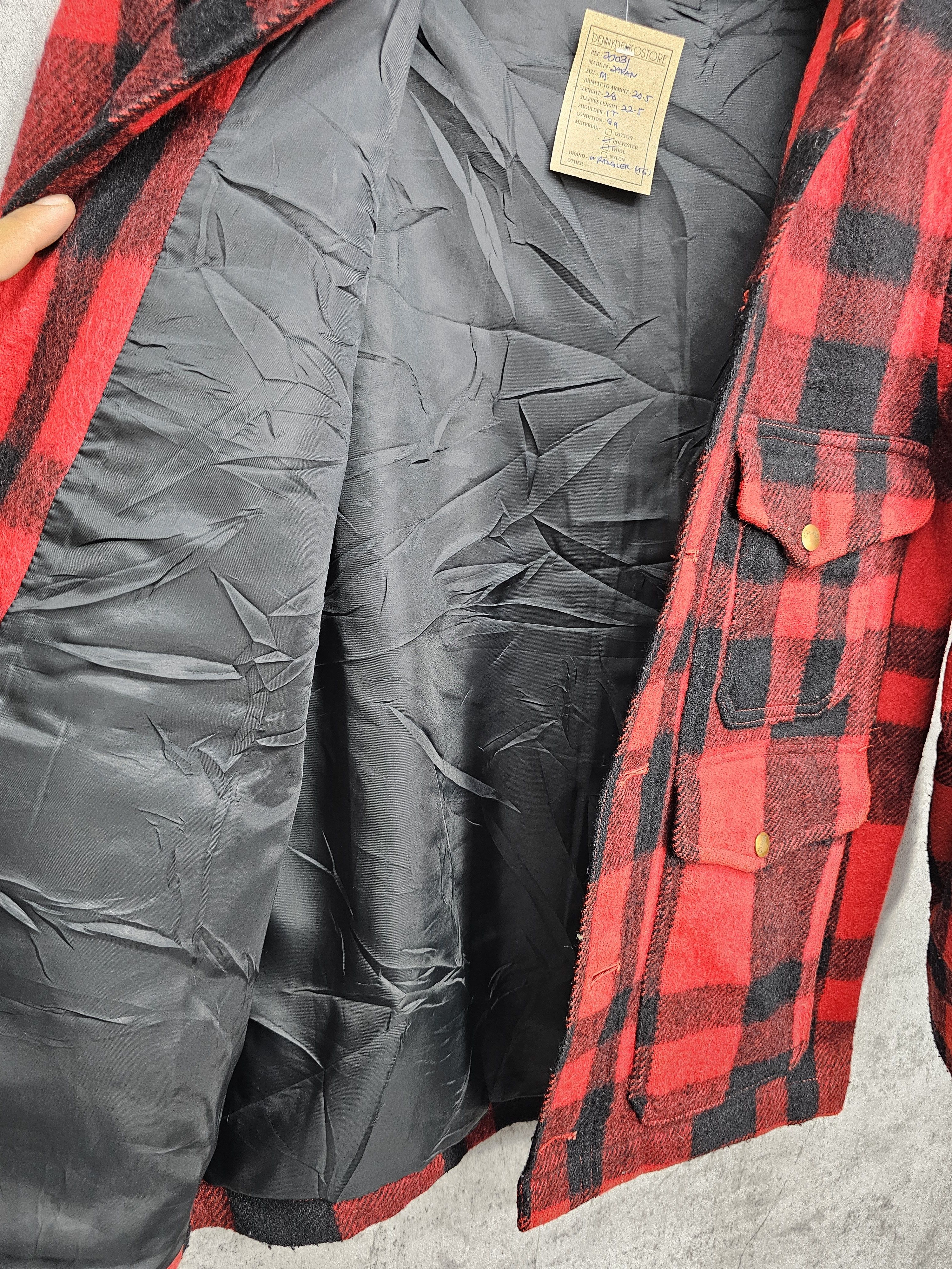 Vintage Vintage WRANGLER Multi Pockets Checked Wool Jacket J0031 Size US M / EU 48-50 / 2 - 11 Thumbnail