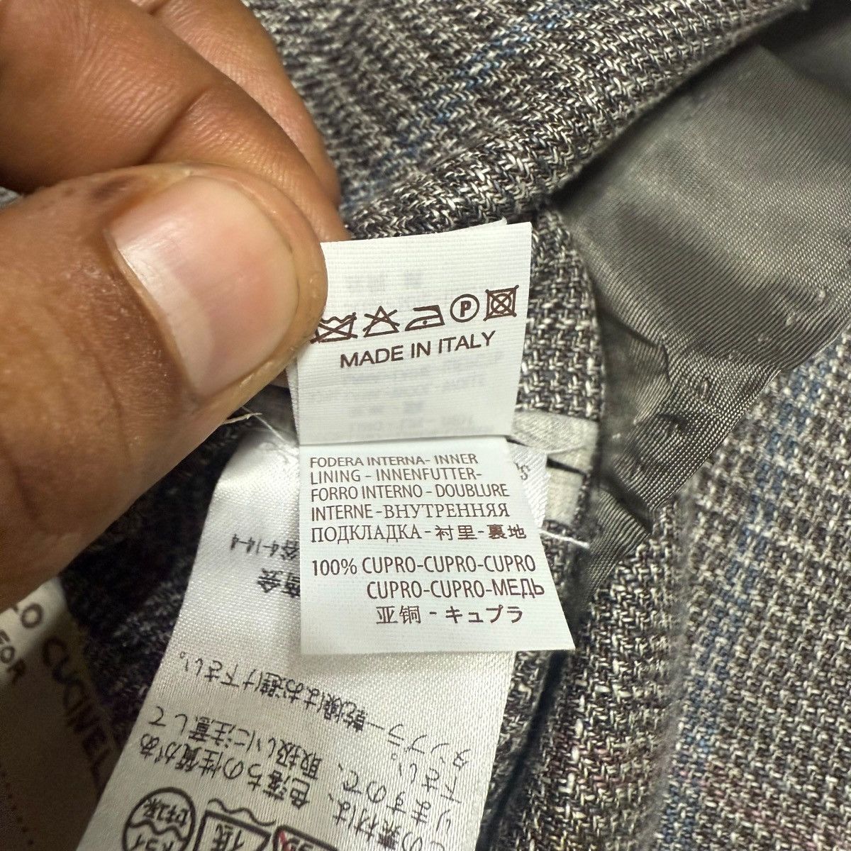 Brunello Cucinelli Brunello Cucinelli Linen Wool Blazer Size 48R - 11 Thumbnail