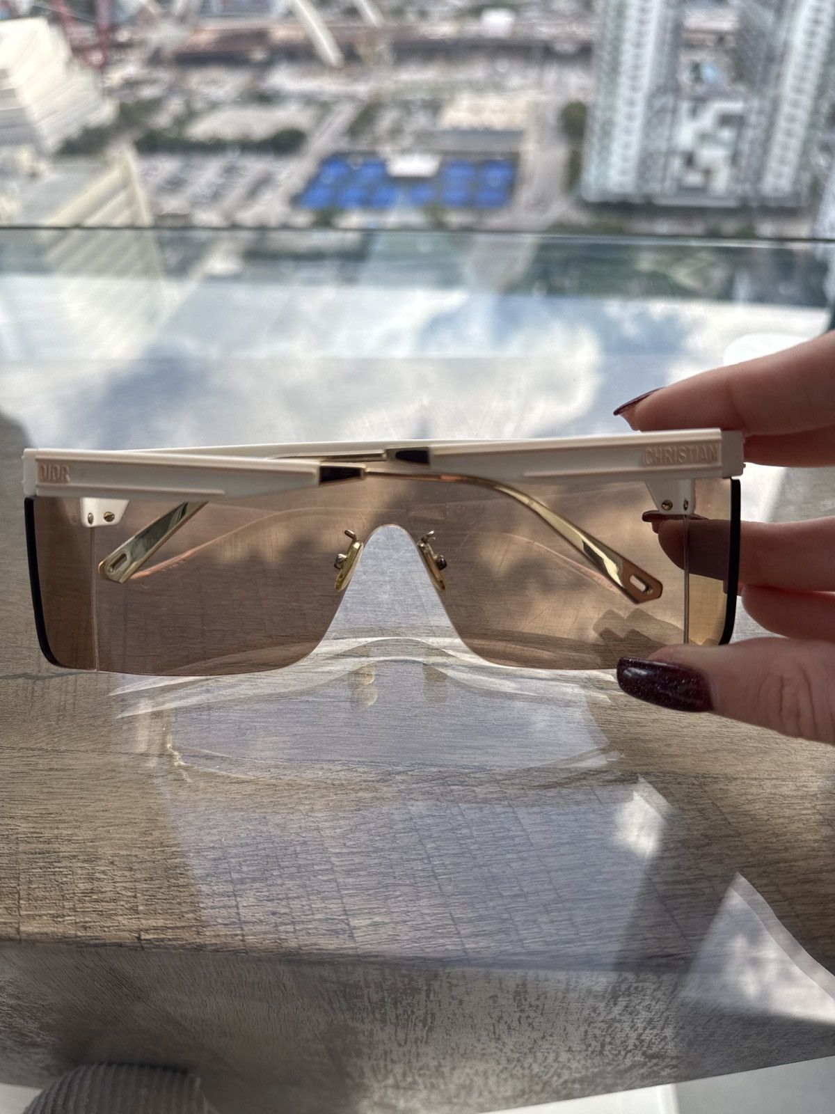 Dior Christian Dior DiorClub M1U Sunglasses – Gold Size ONE SIZE - 2 Thumbnail