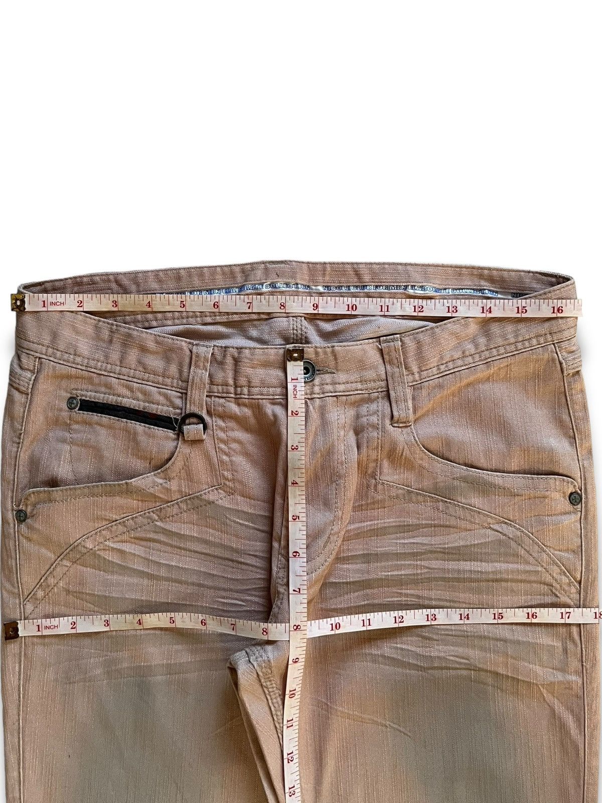 Japanese Brand Vintage Japanese Nicole Mud Wash Honeycomb Bootcut Jeans Size US 33 - 10 Thumbnail